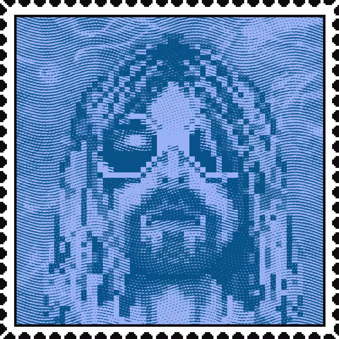 Kurt Cobain 'Nevermind' caricature stamp
