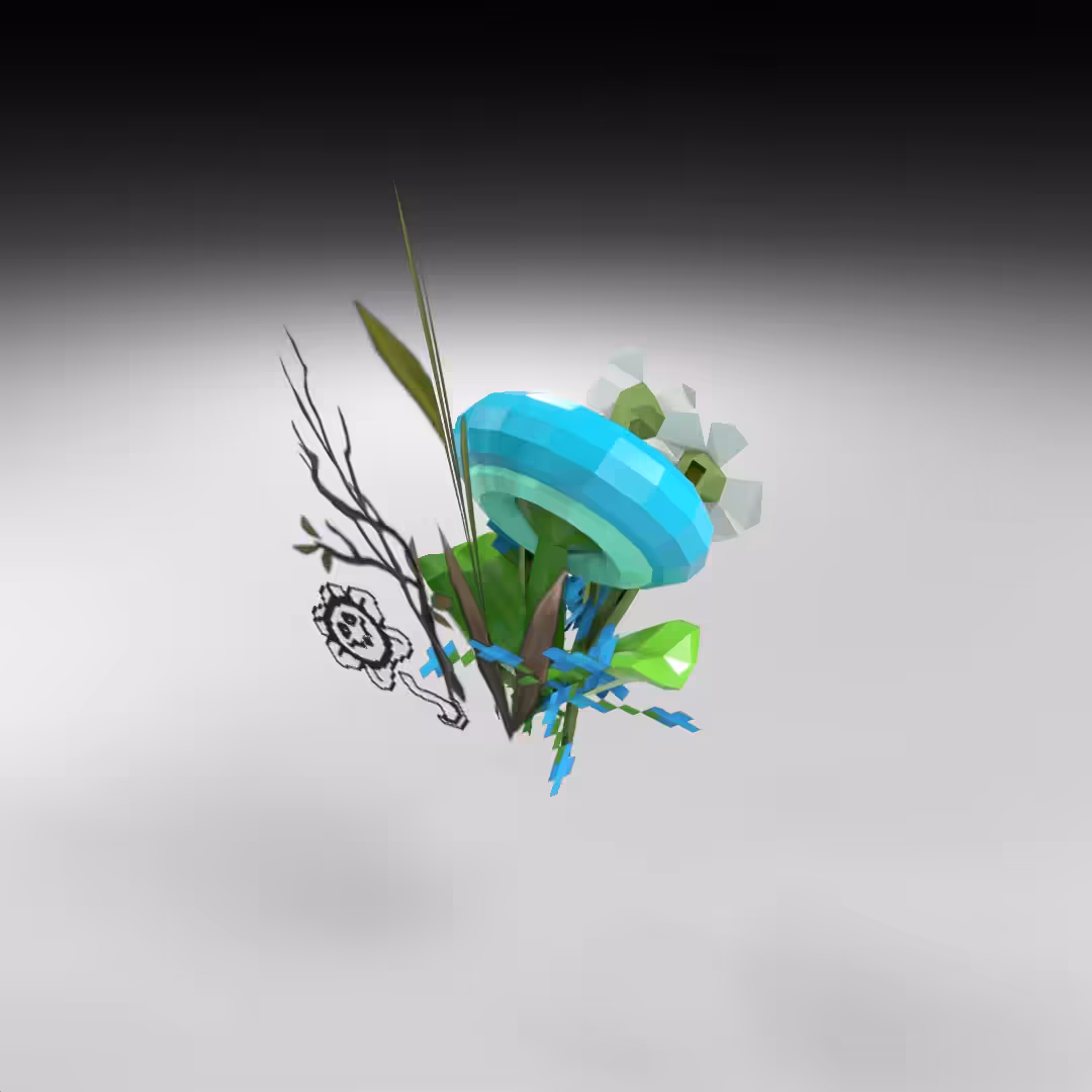 Hand-hacked Bouquet 67