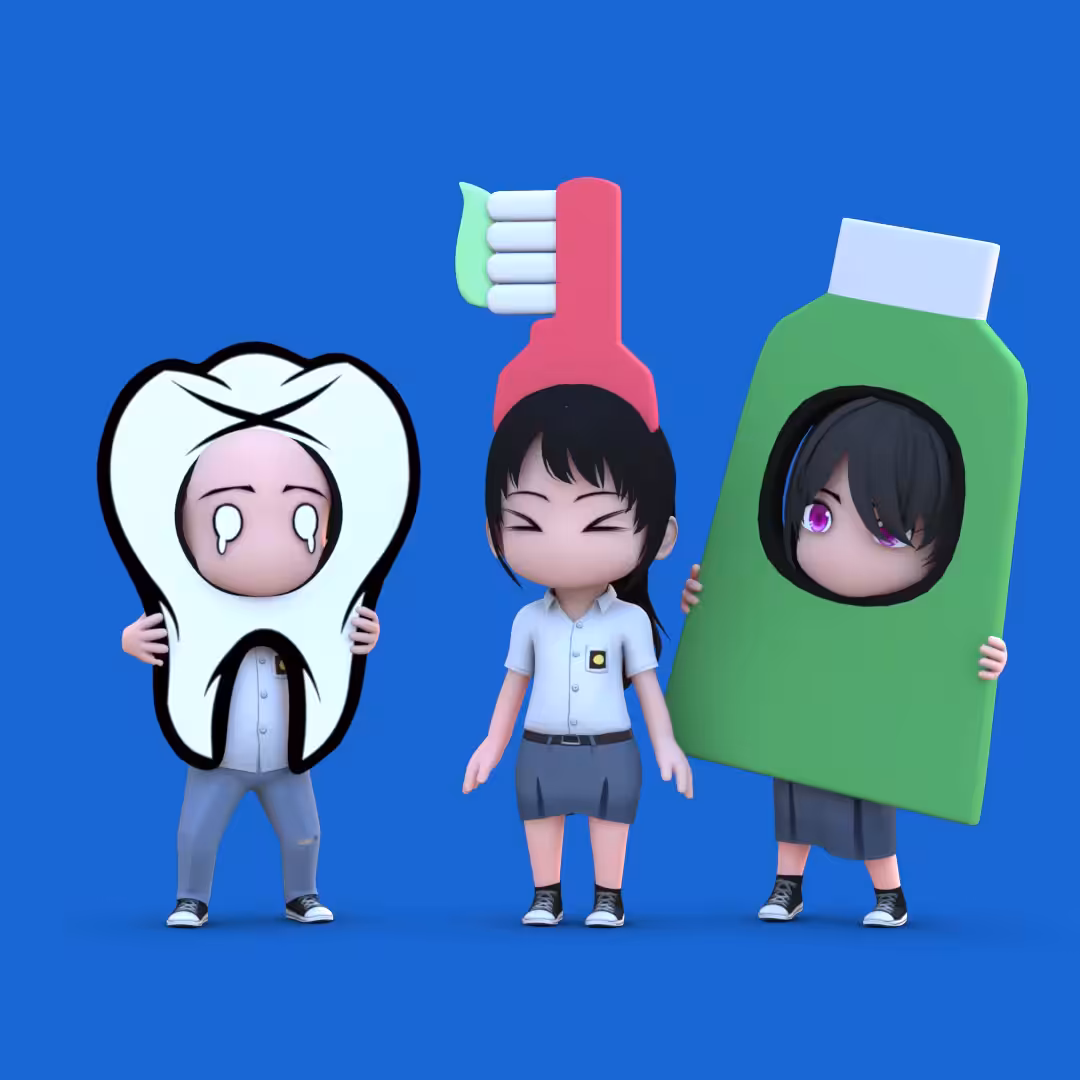 Guts x Runtoschool for healthy teeth