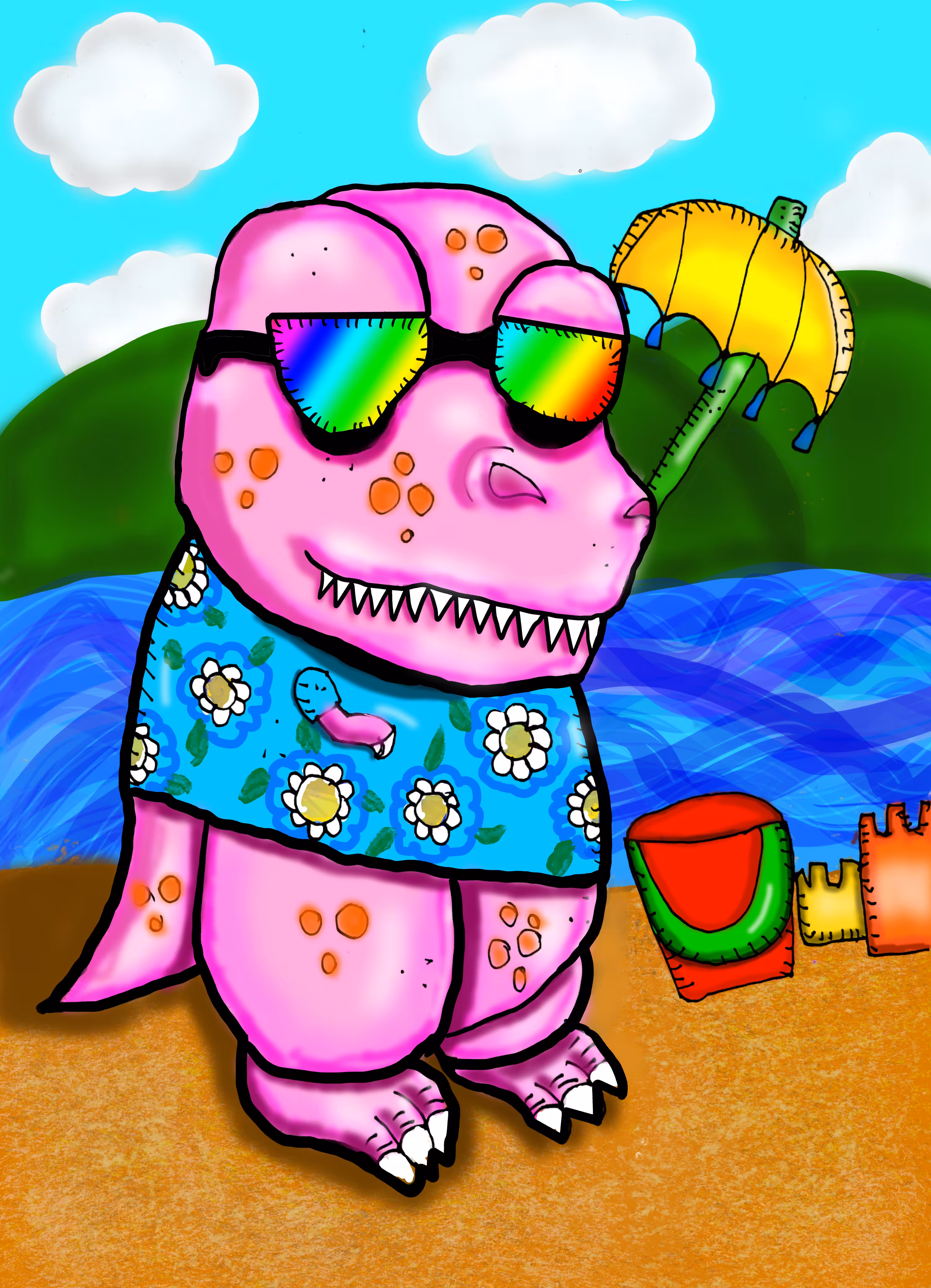 silly T-Rex no.83 I'm Sunday Rex