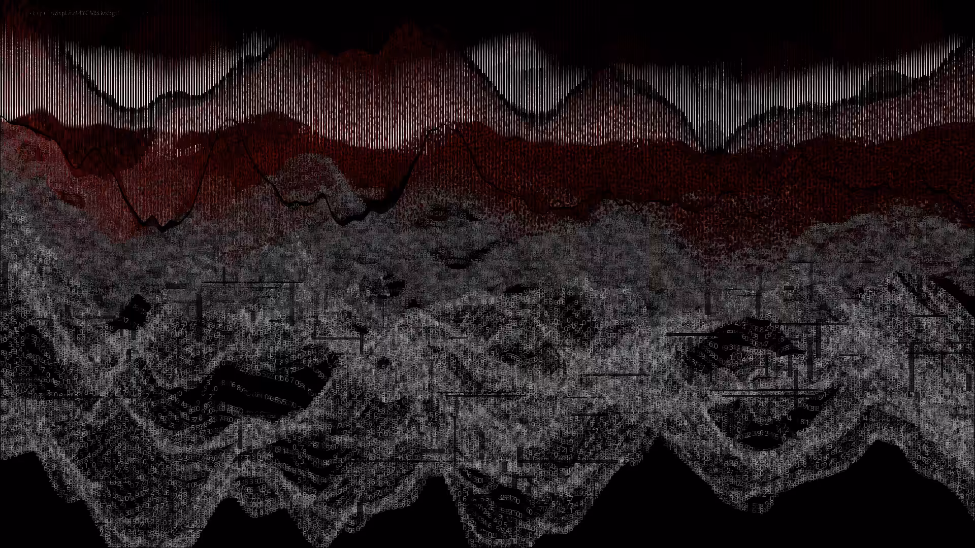 Pixel rain in a data landsacape #19