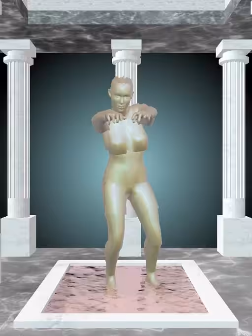 HeavenComputer: The Undying Olive Rust Woman #6384