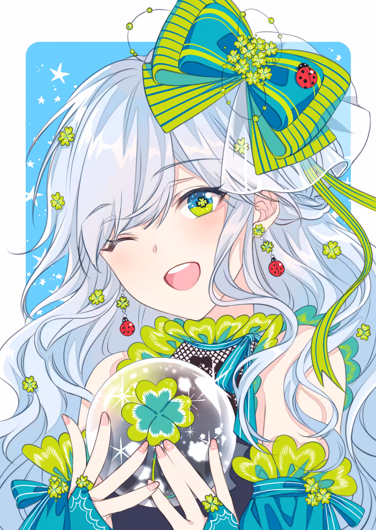 #016 [ LUCKY CHARM ] lolita girl with lucky four-leaf clover
