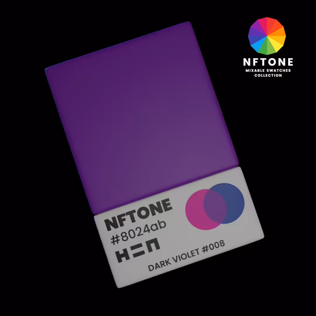 NFTONE Mixed Swatch - Dark Violet - #008 - H=N Mixable Swatches Collection