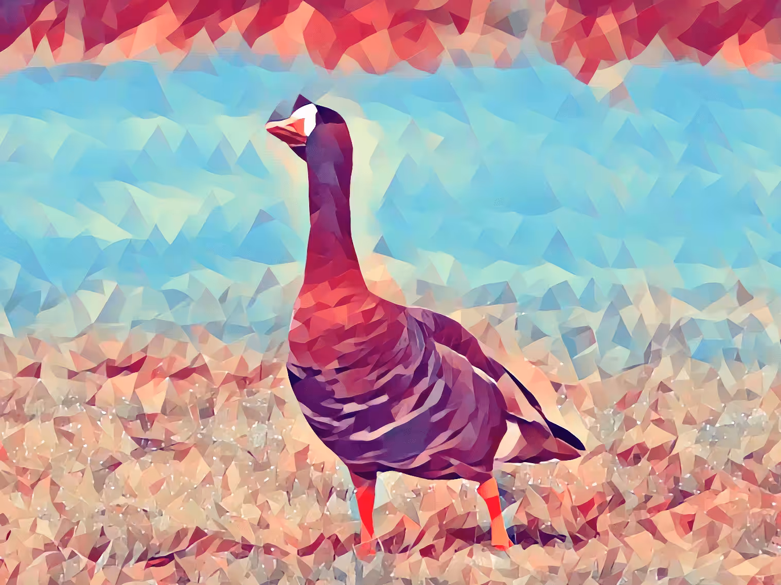 Goose - Pastel Poly Series
