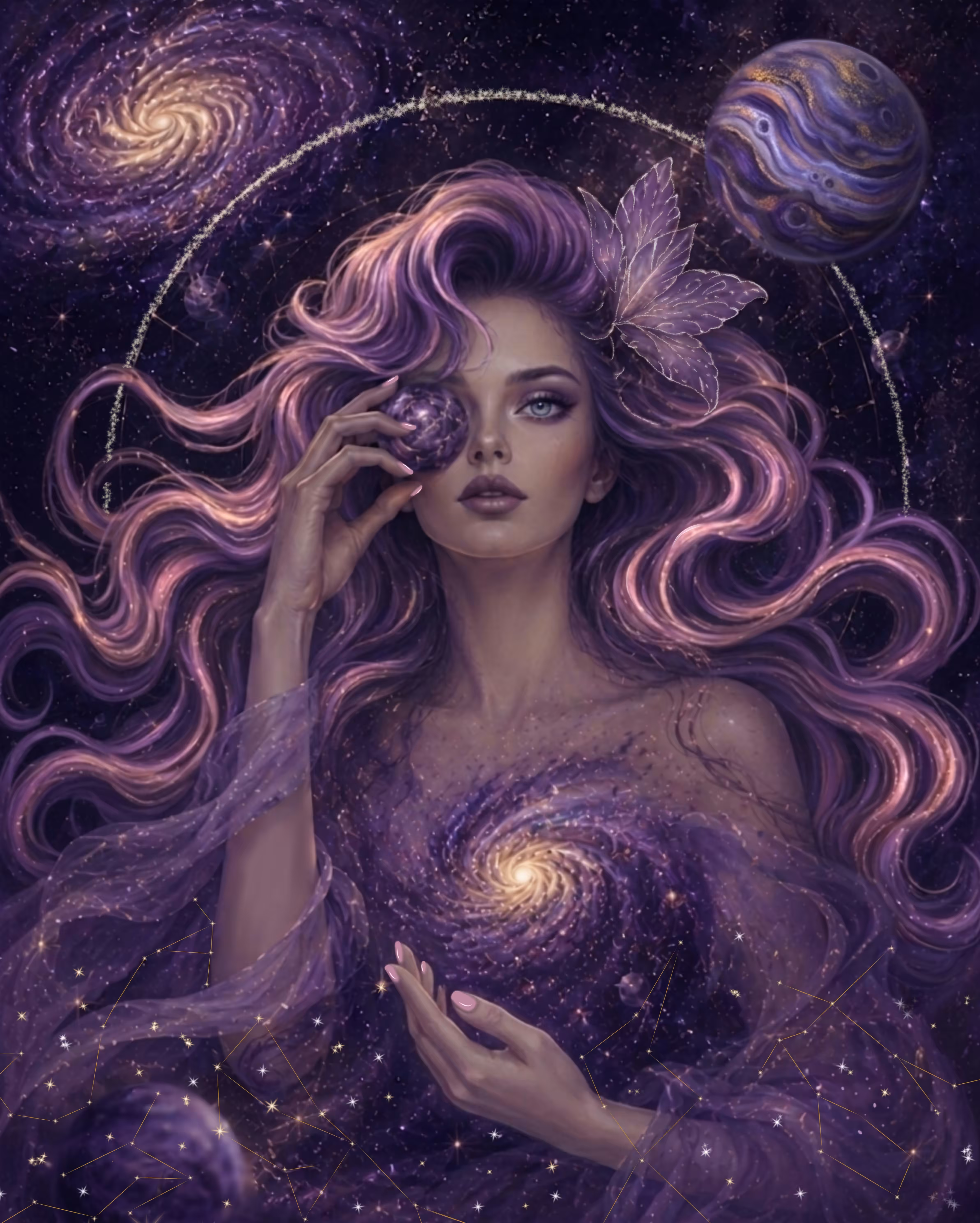Beauty of woman: The Eye of Infinity 