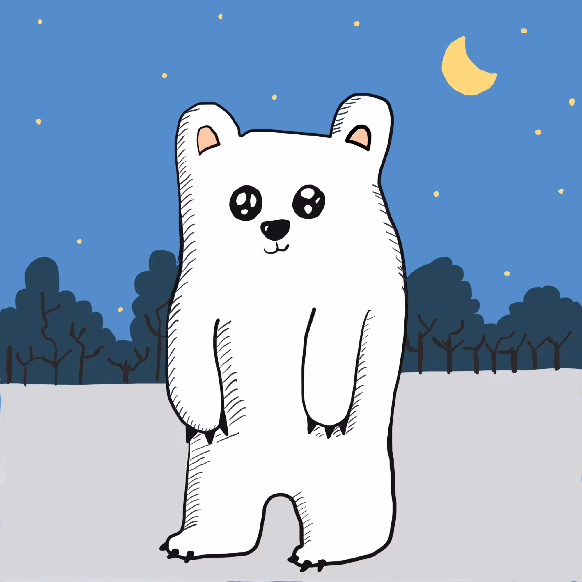 WhiteBear at night