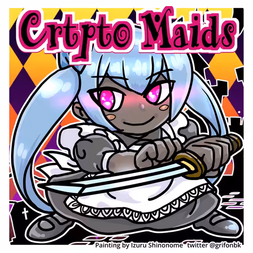 Shinonome Chibi Seal Collection: Otameshi Crypto Maids NFT #001 Yuki chan
