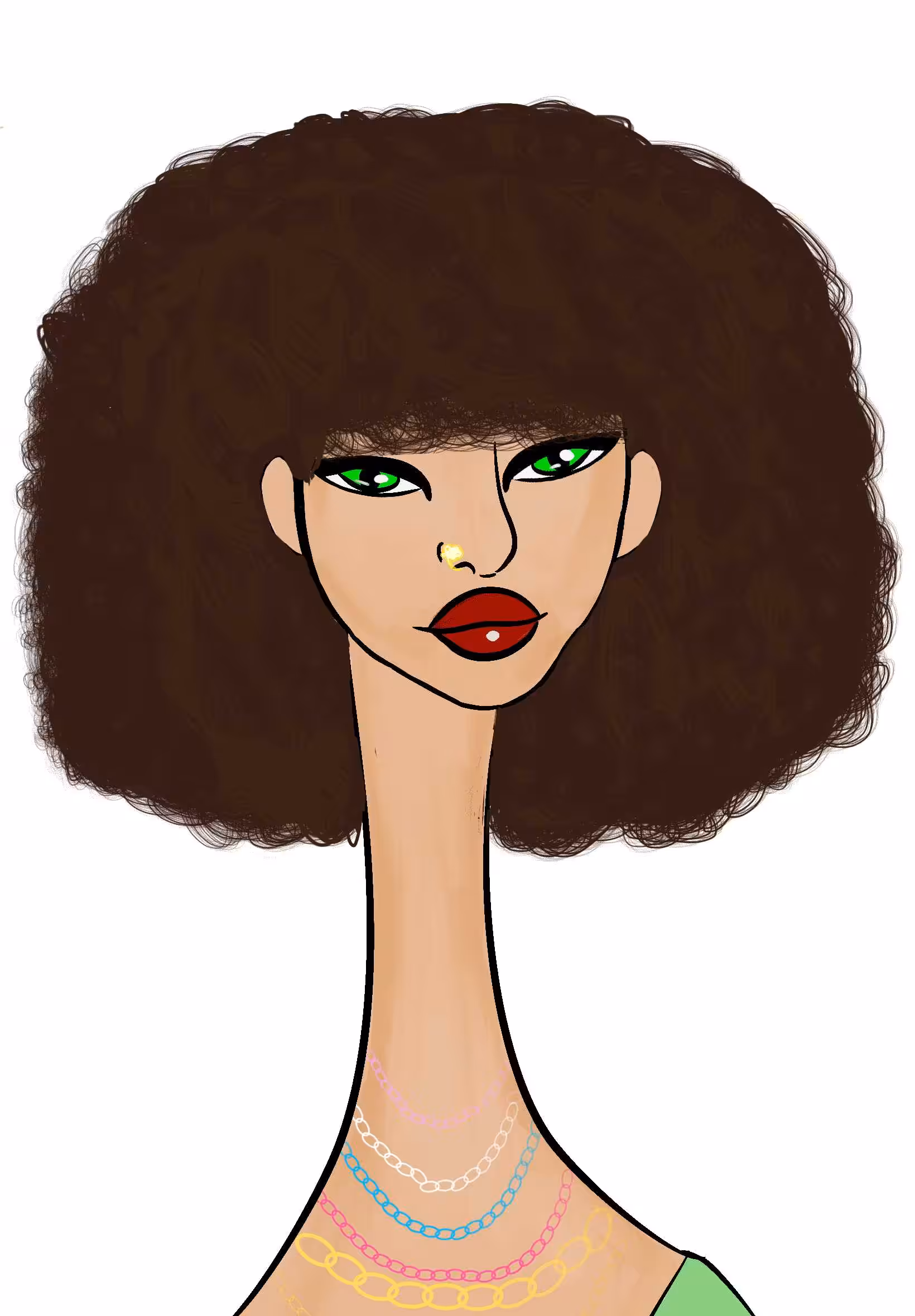Long Neckie Ladies: Long Neckie Lady #3005