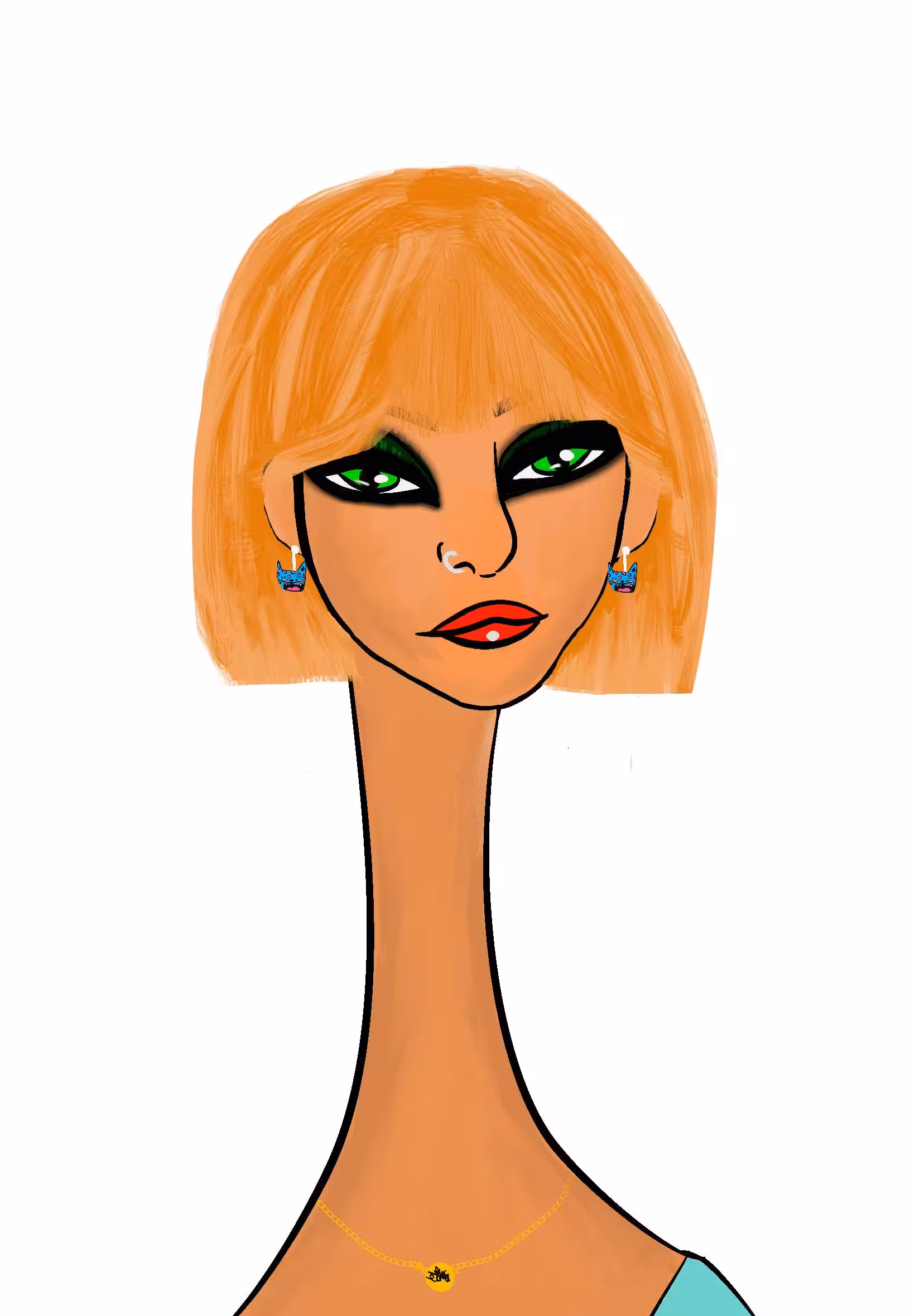 Long Neckie Ladies: Long Neckie Lady #1634