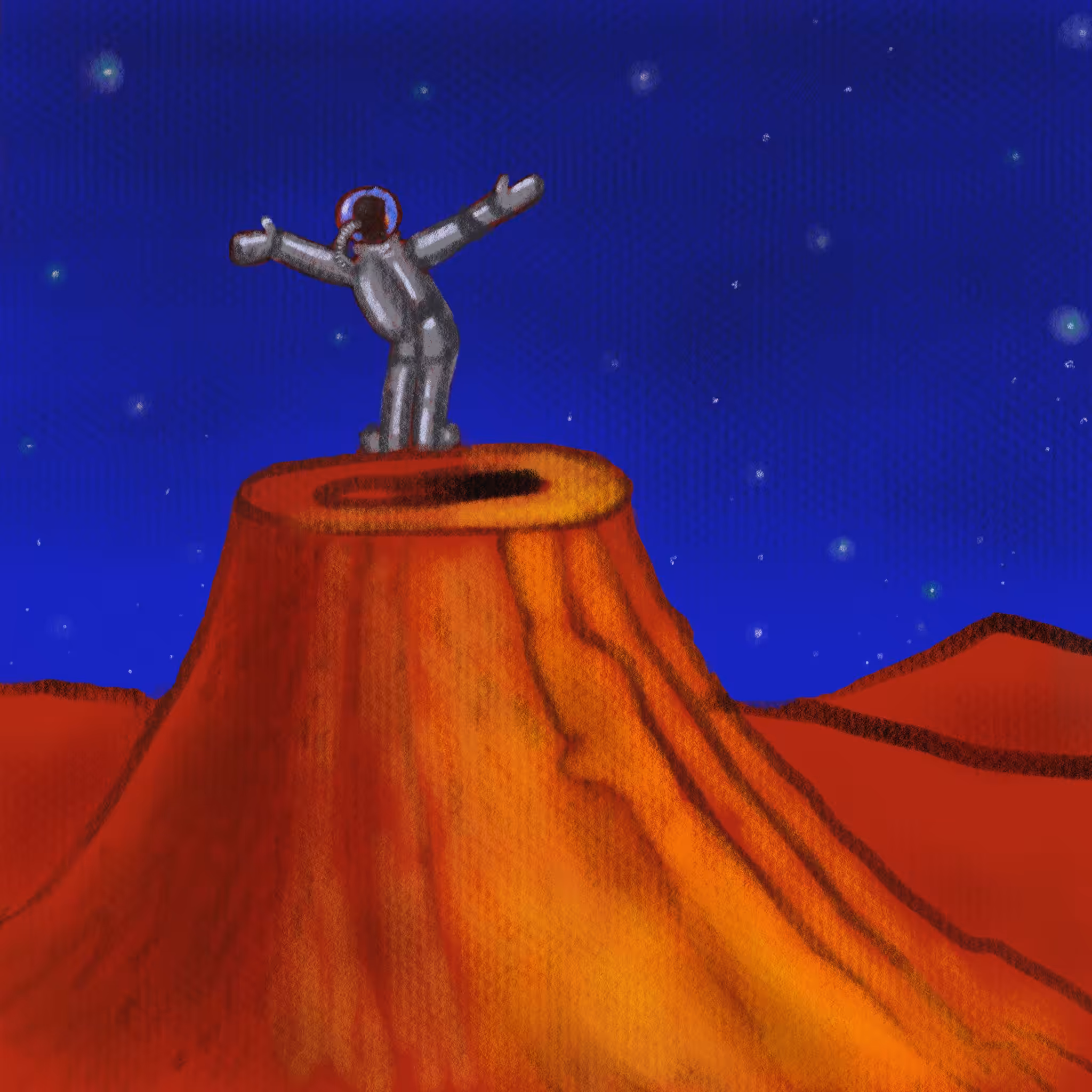 Drone dance on Mars