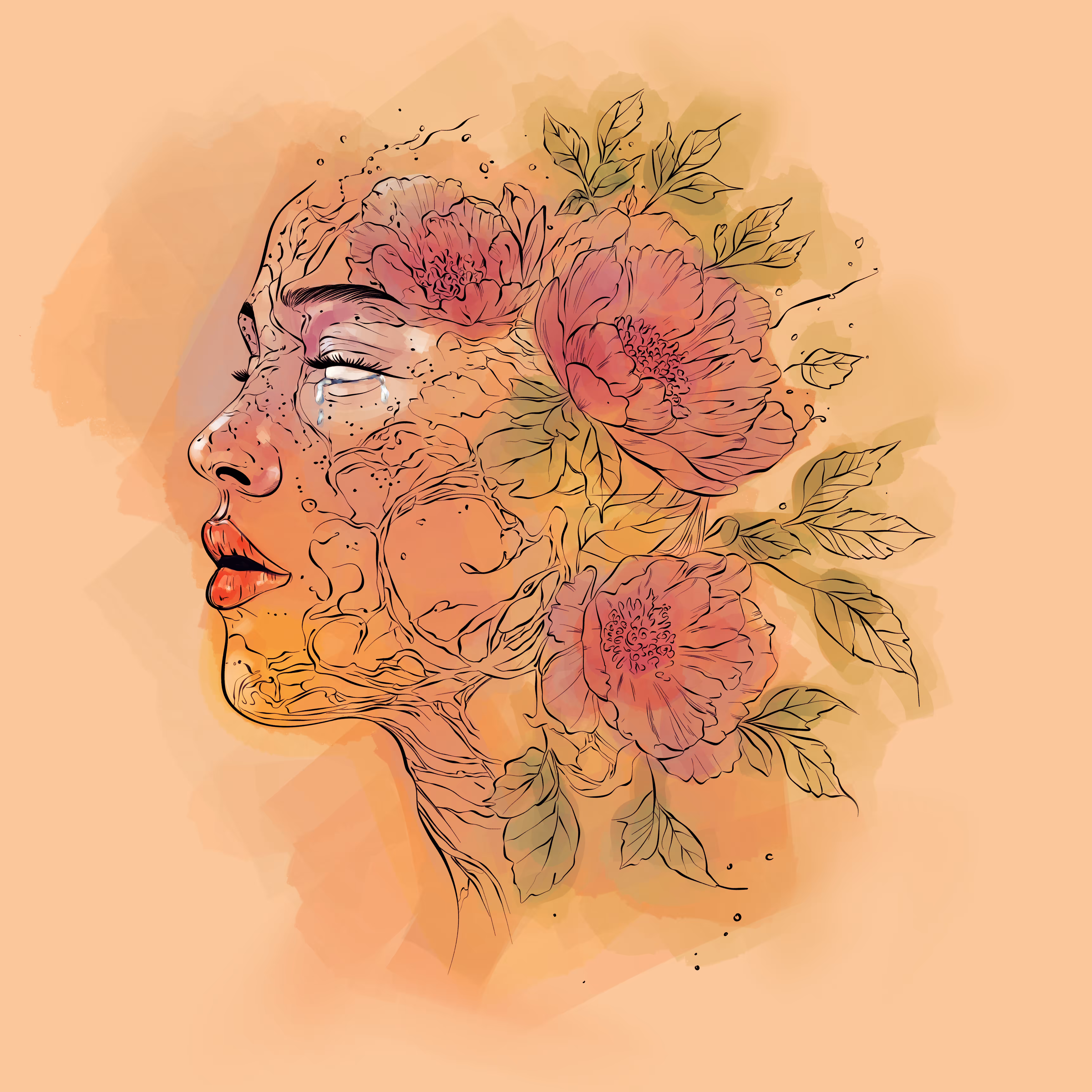 Peony from the pain 