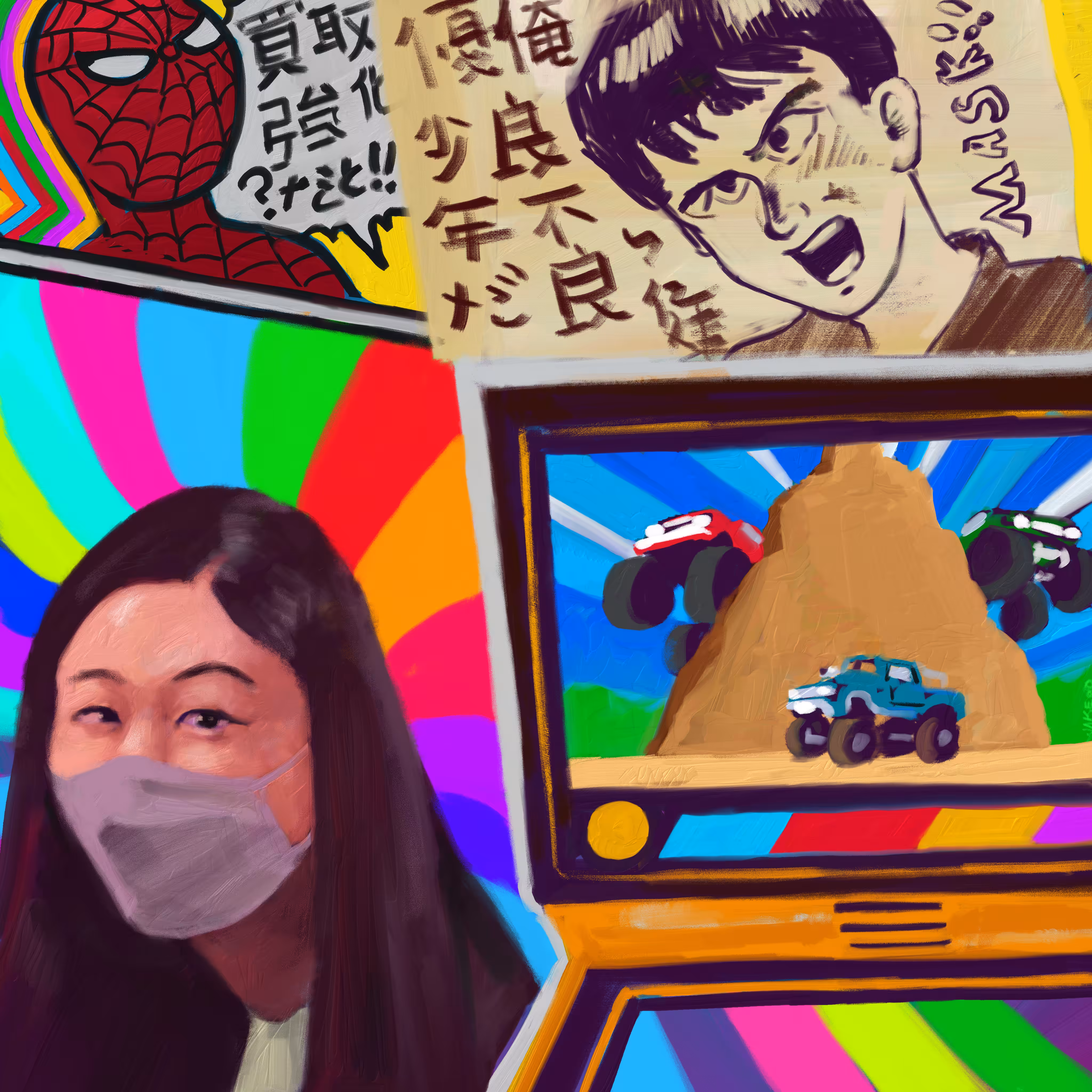 "Masks" A Korean lost in Japan