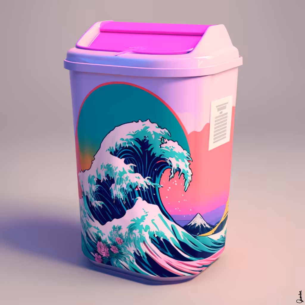 fine trash art