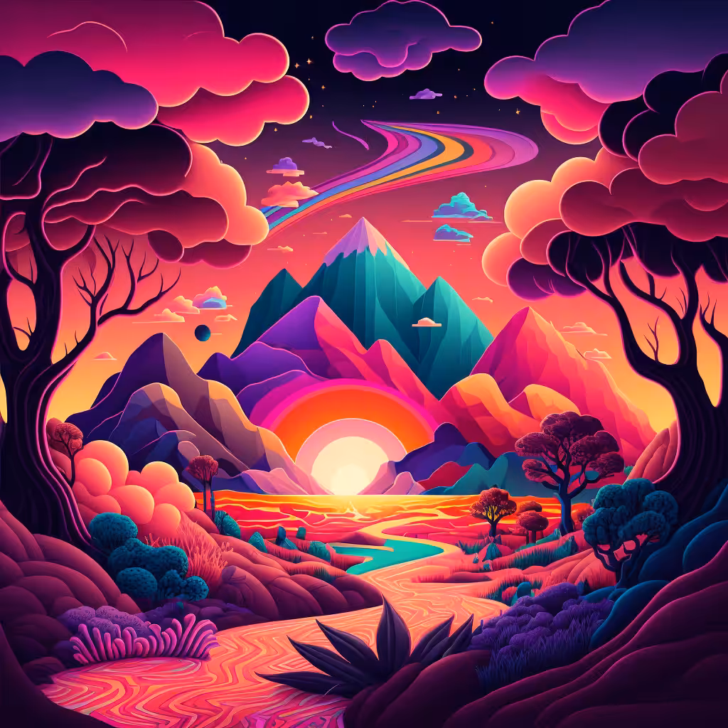 Psychedelic Landscape #70