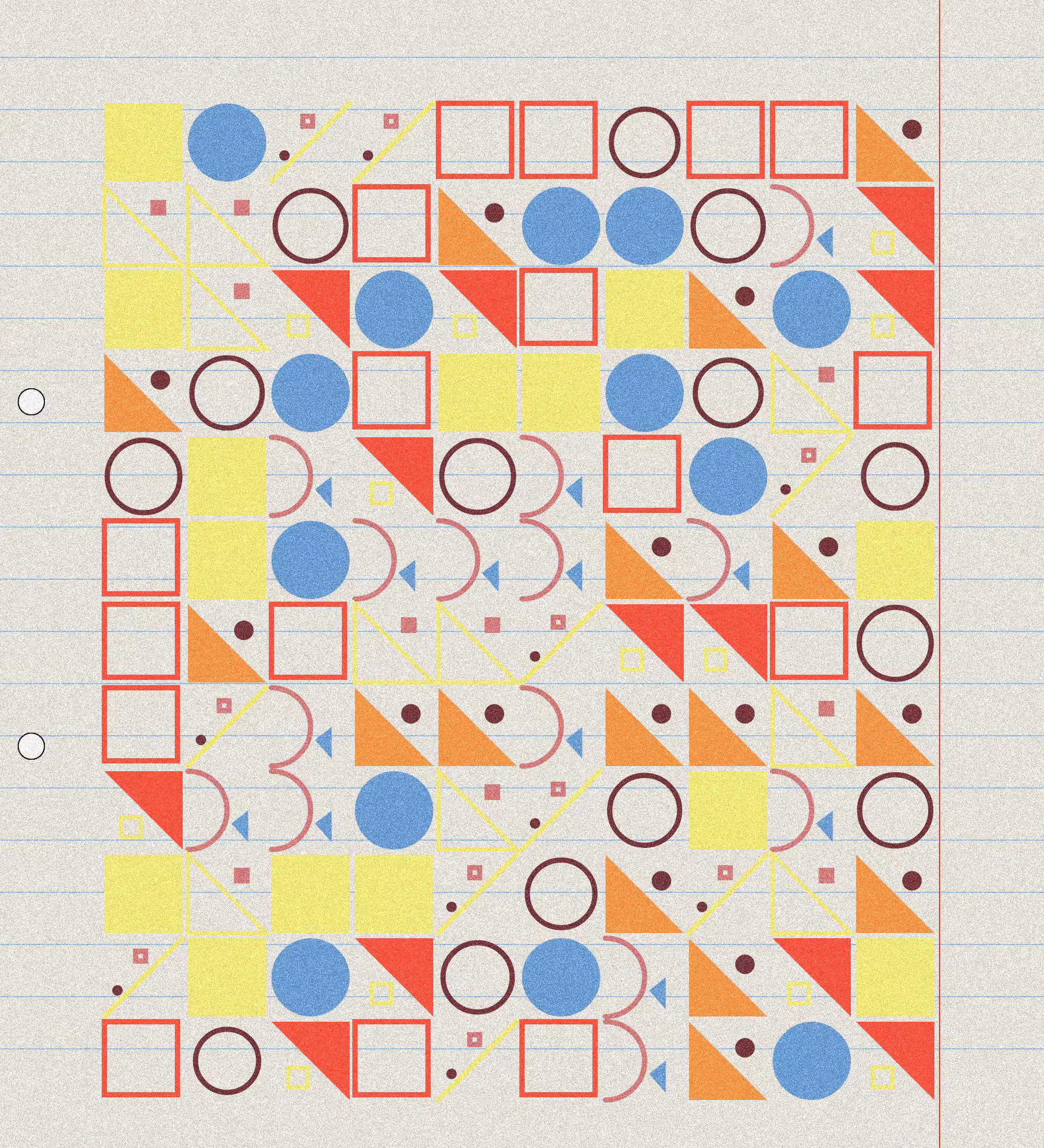 sketchbook page 4: basic shapes #3