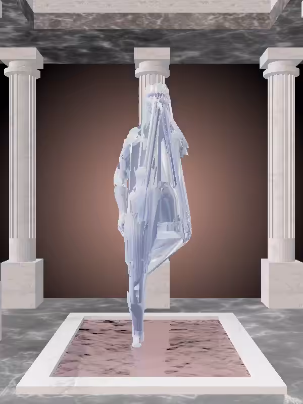 HeavenComputer: The Jumping Melted Blue Woman #5920