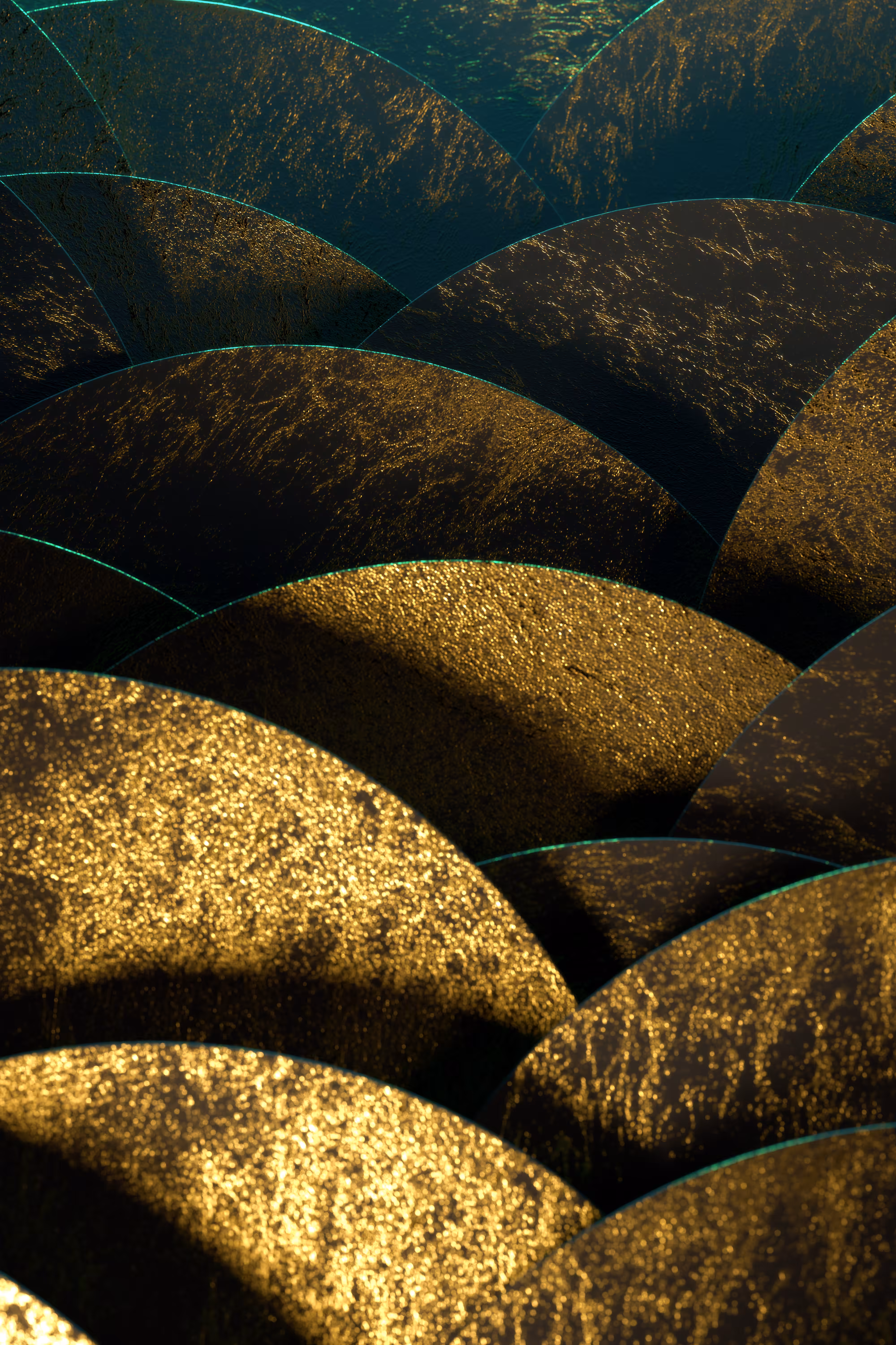Of light and darkness - golden mountains