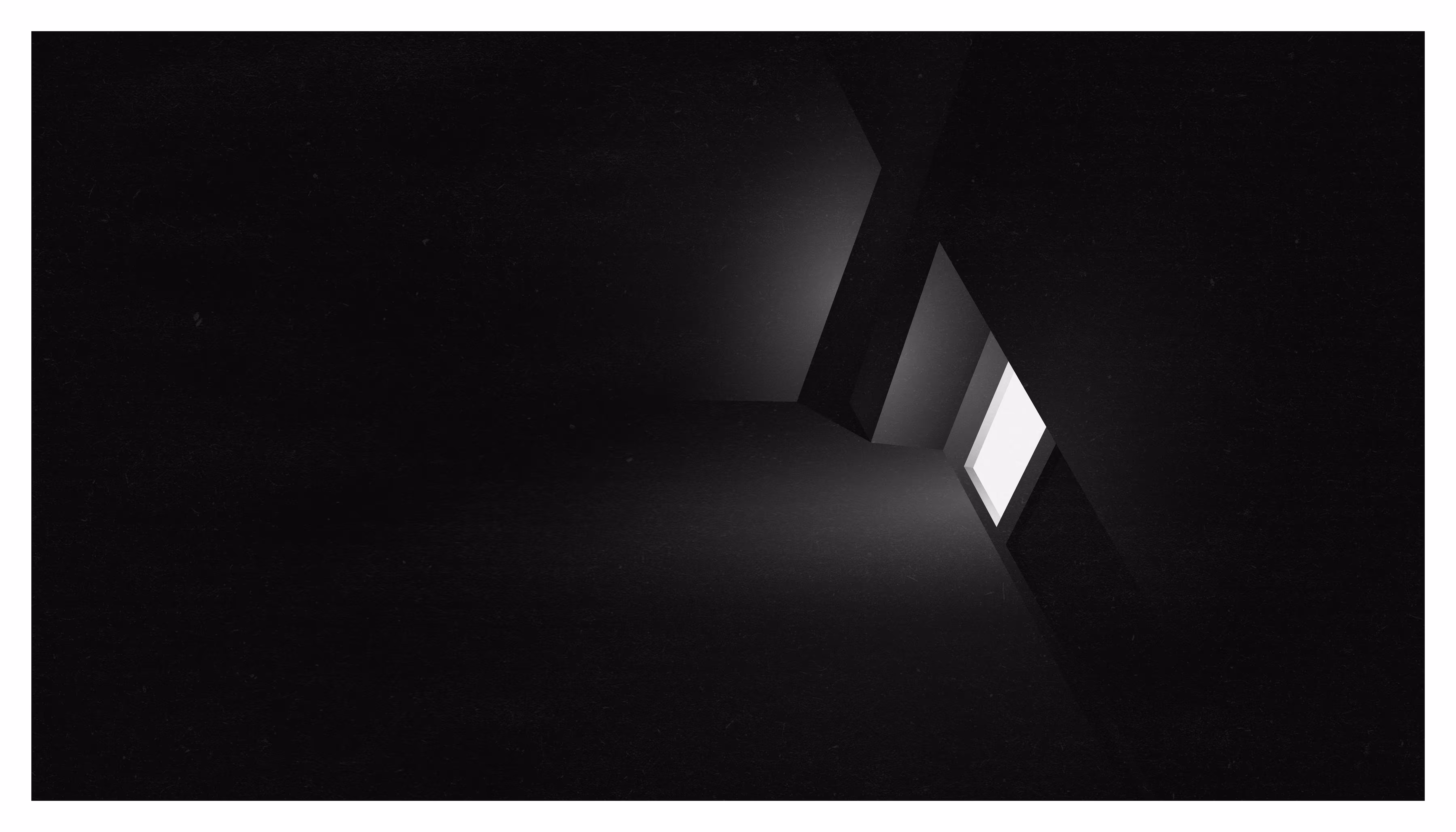 There is a small source of light