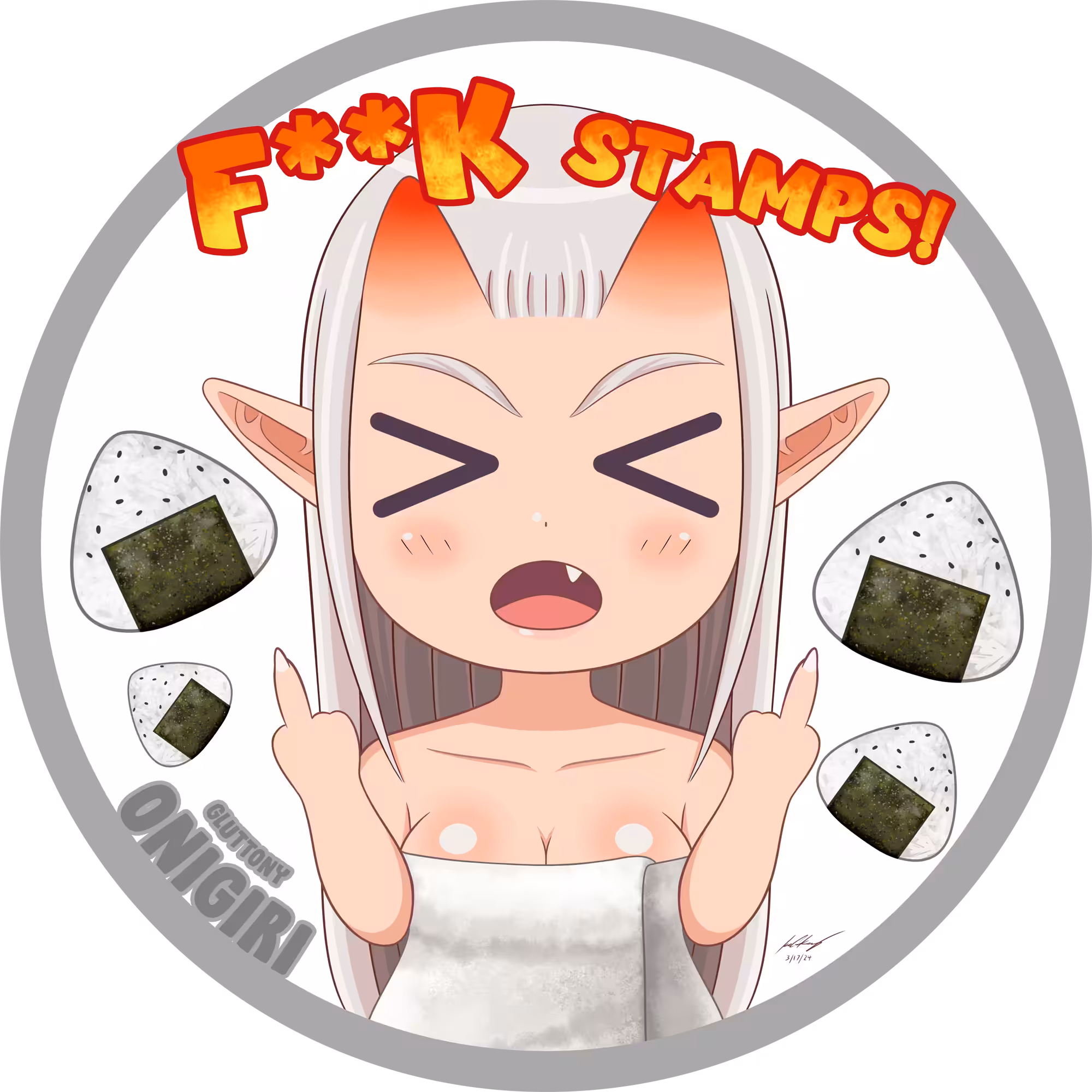 Onigiri (Gluttony) Silver Stamp 2024