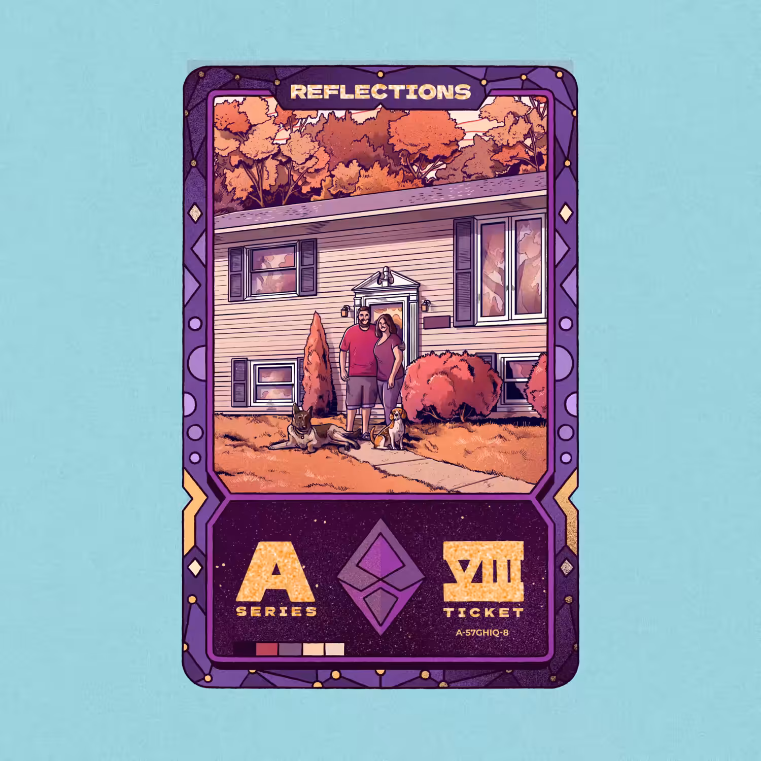 REFLECTIONS CARD A-VIII