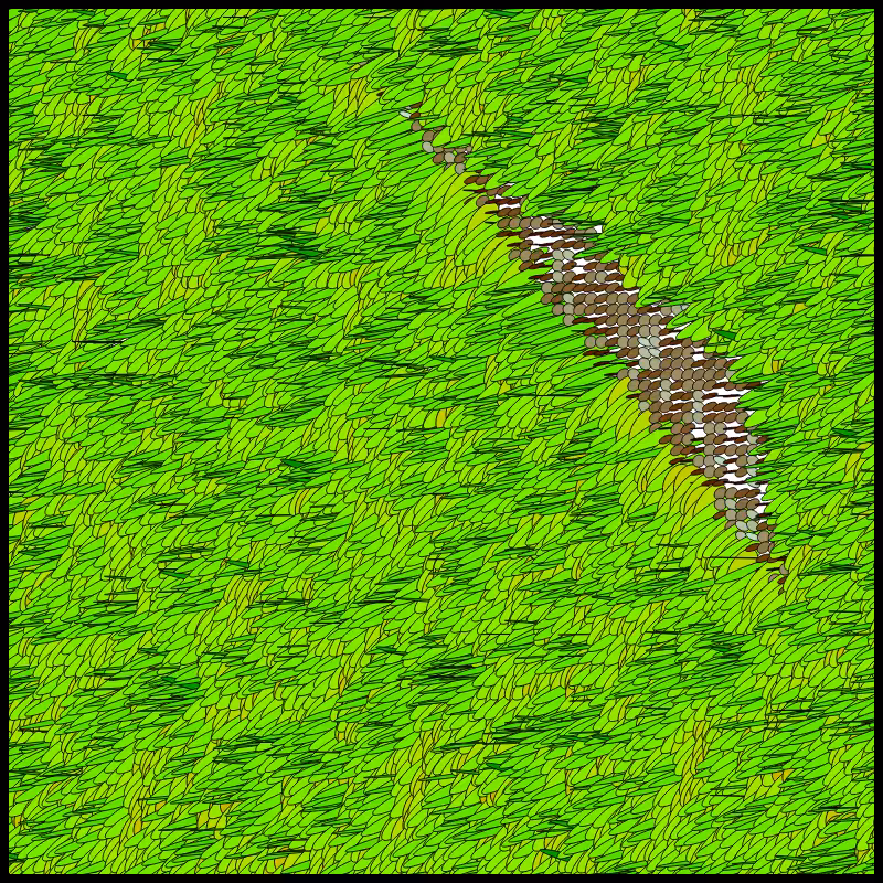 Flow Field Circles Triangle #62