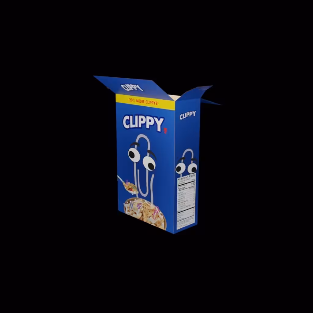 Cereal Box 02 - Clippy´s