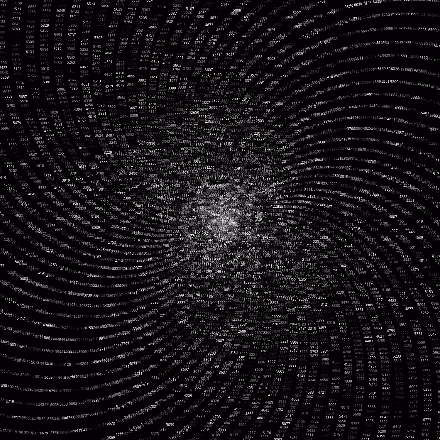 Polar Plot of Numbers #379