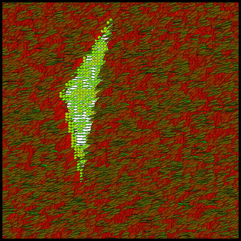 Flow Field Circles Triangle #96