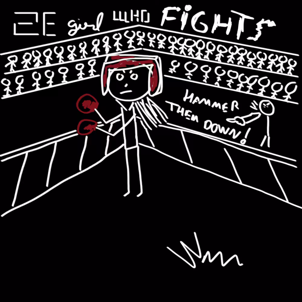 ZE GIRL WHO FIGHTS