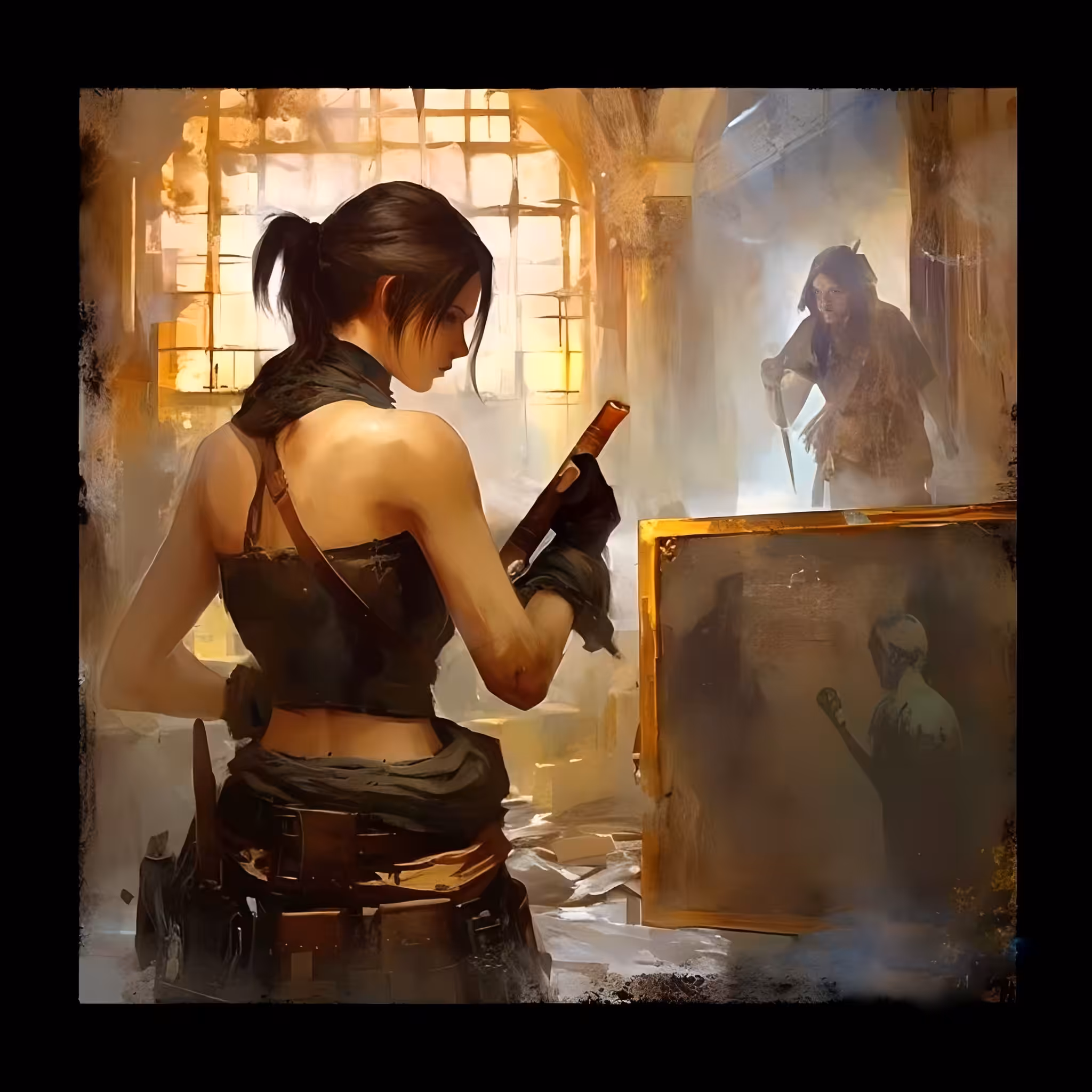 The treasure canvas painting 