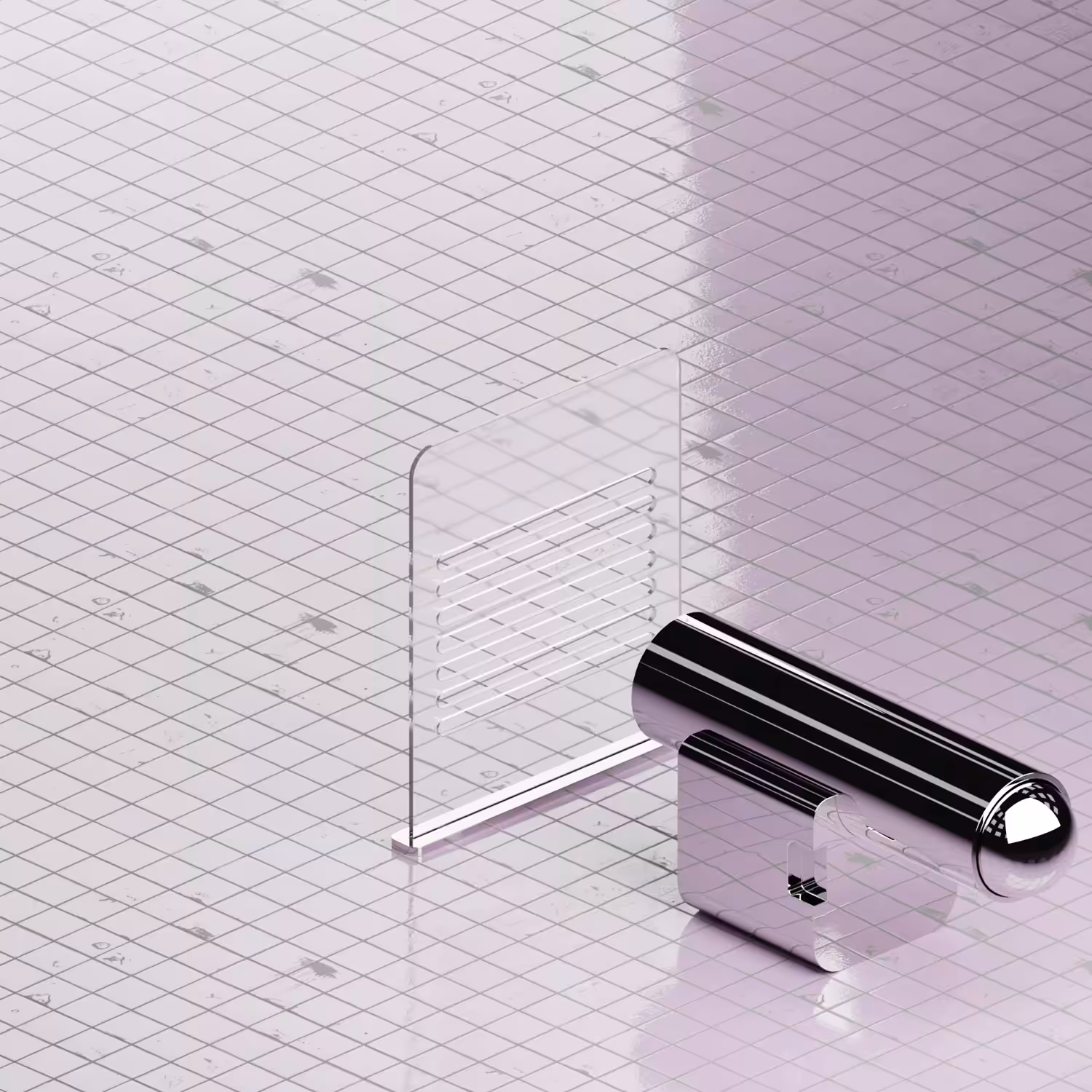 Pink tiles, experiment