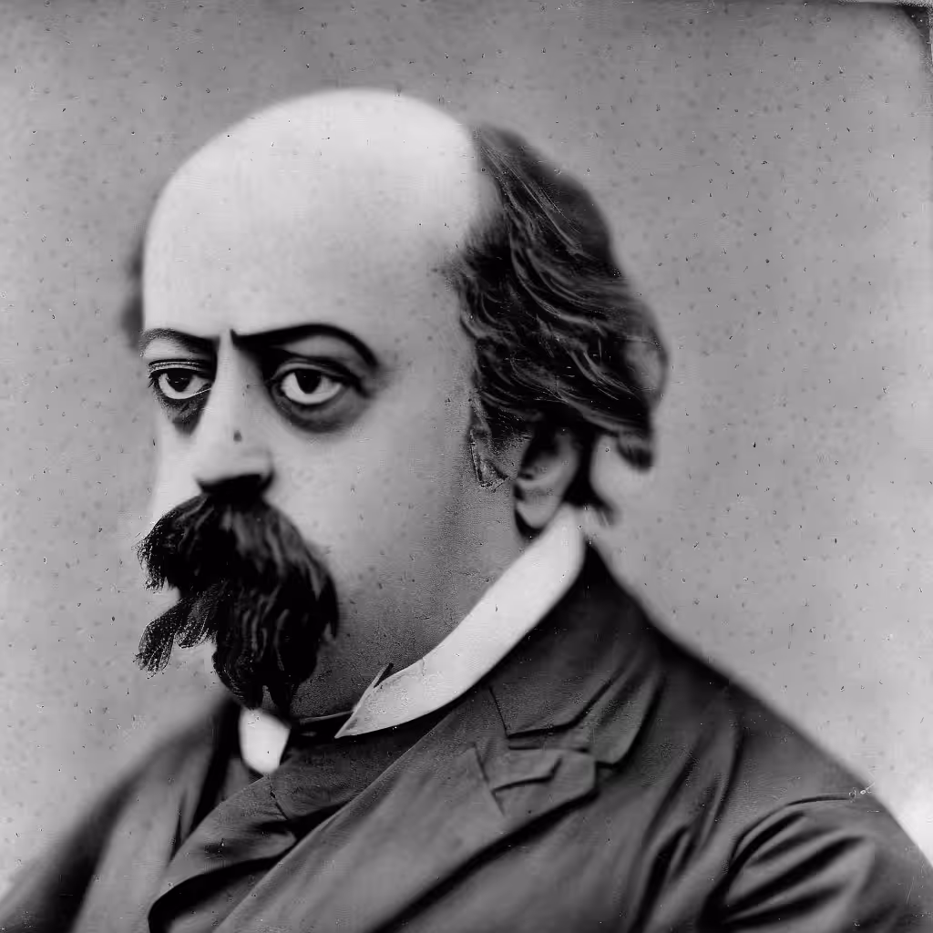 Portrait of Gustave Flaubert by Nadar