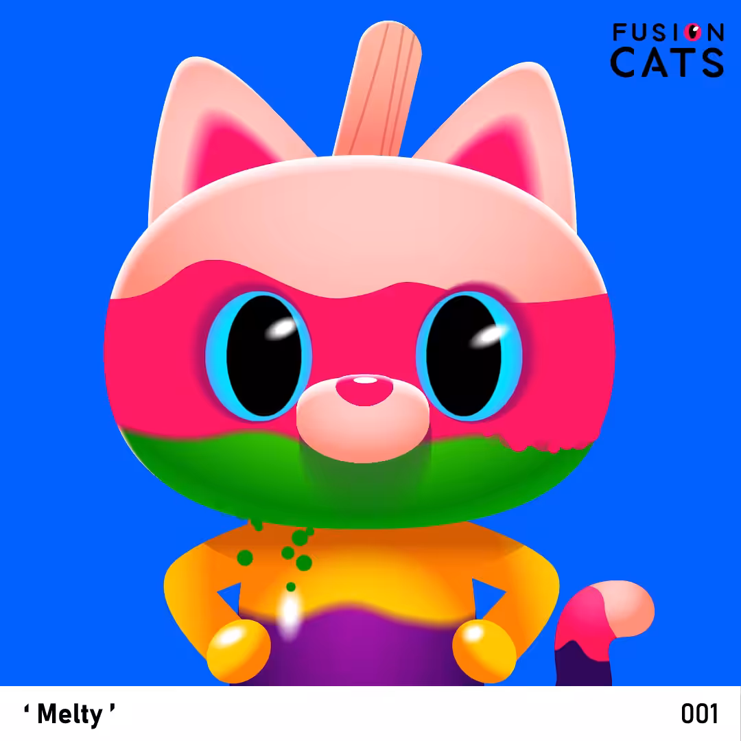 Fusion Cats Collection - ‘Melty ’ #001