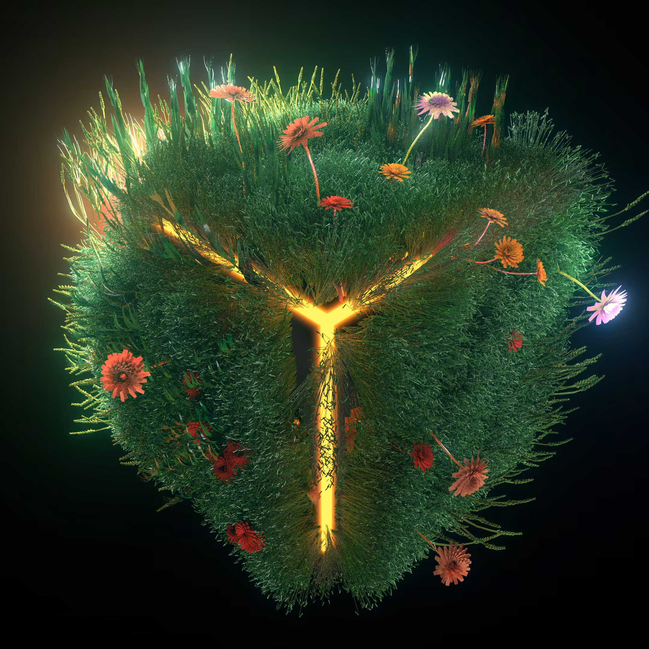 Vegetation cube #3