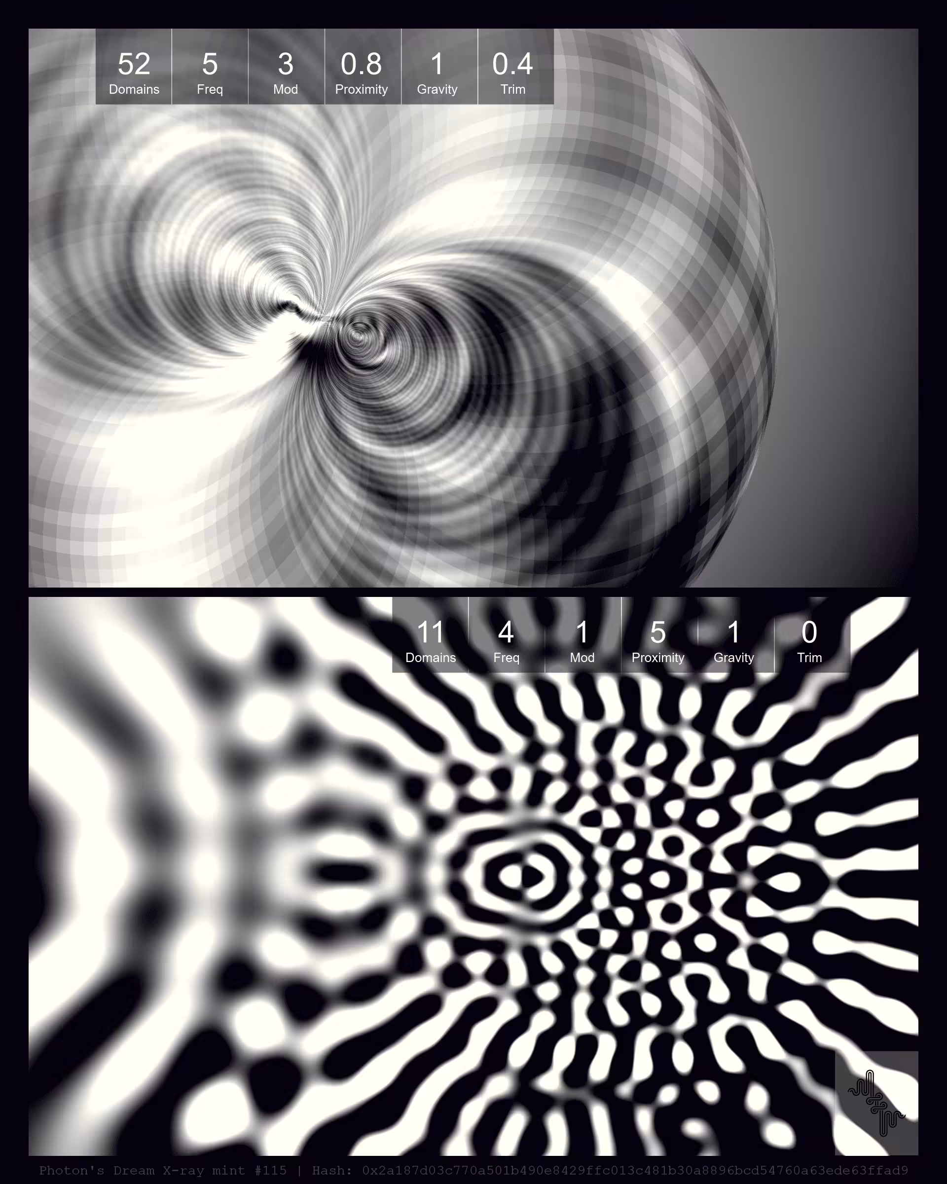 Photon's Dream X-rays by Harvey Rayner: Photon's Dream X-ray mint#115