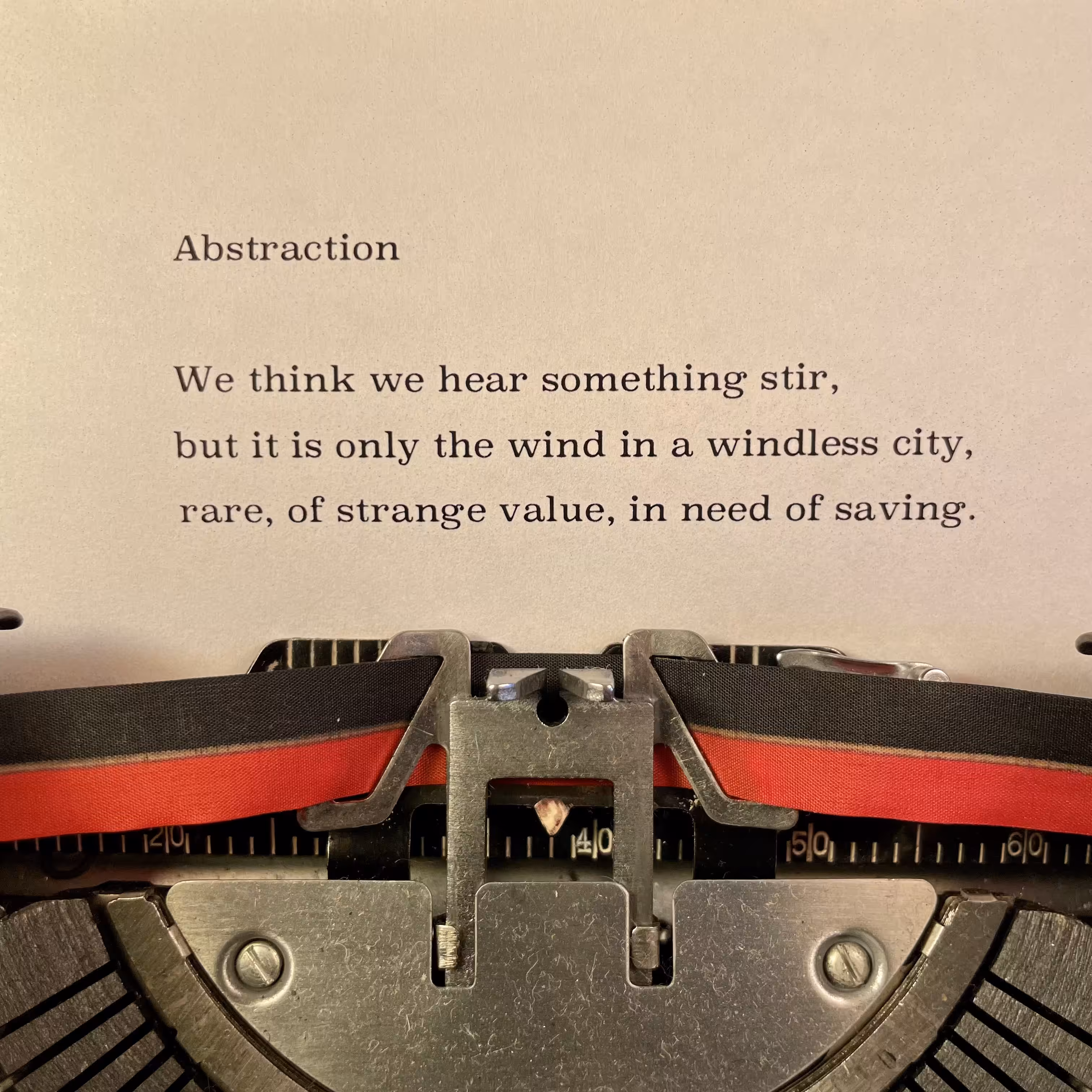 Love Poem Tercets: Abstraction