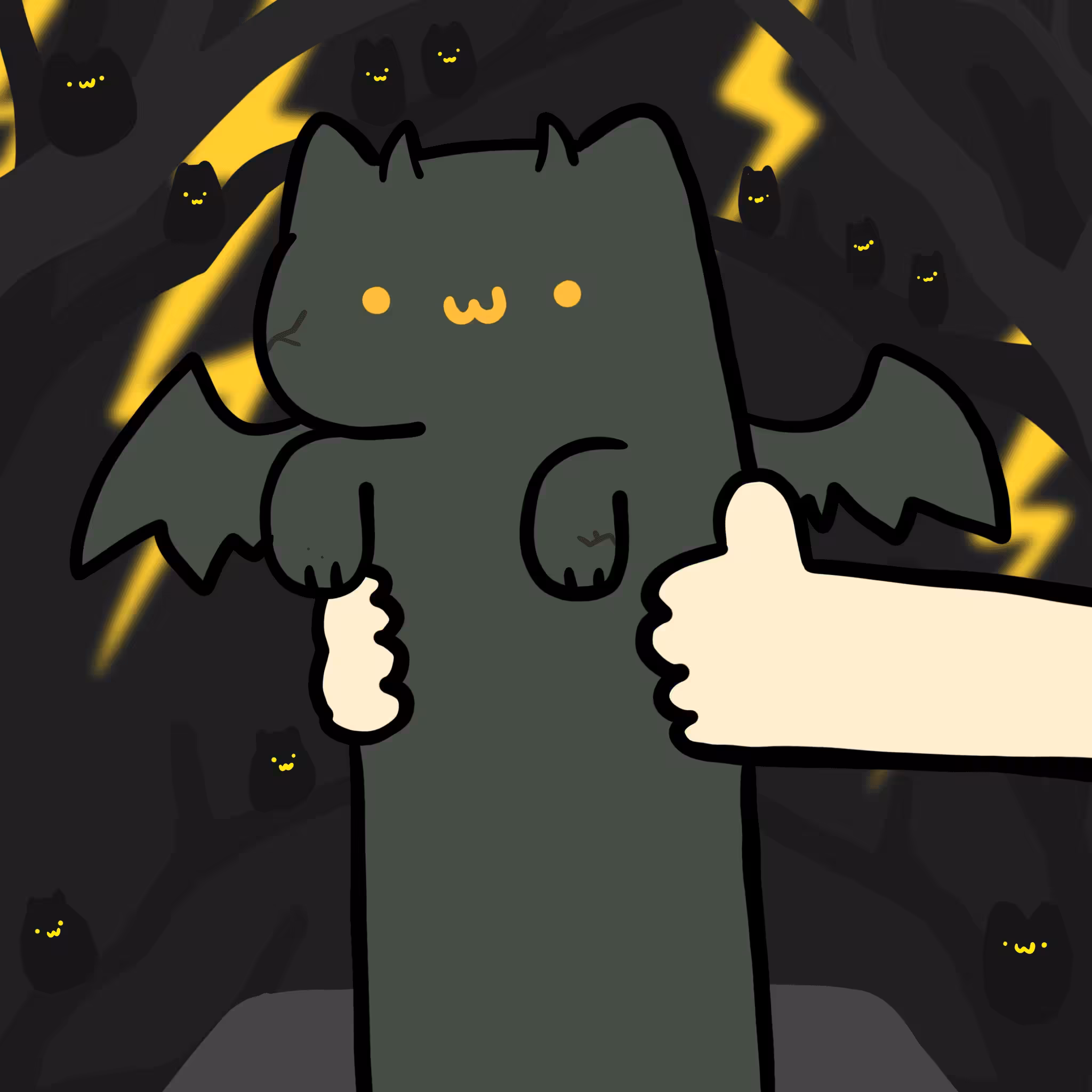 Long long Gargoyle cat #124