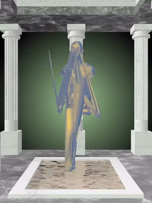 HeavenComputer: The Receding Sunlit Cobalt Man #5020