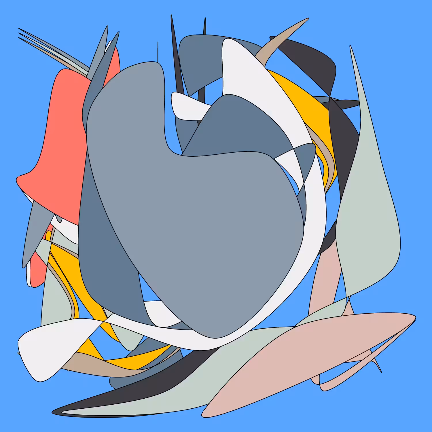 Geometric colorful shapes 2 (Free edition) #140