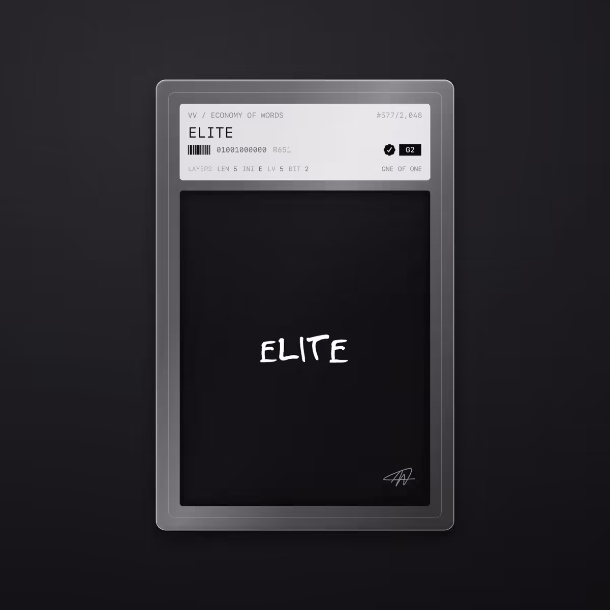 Economy of Words: ELITE · #577
