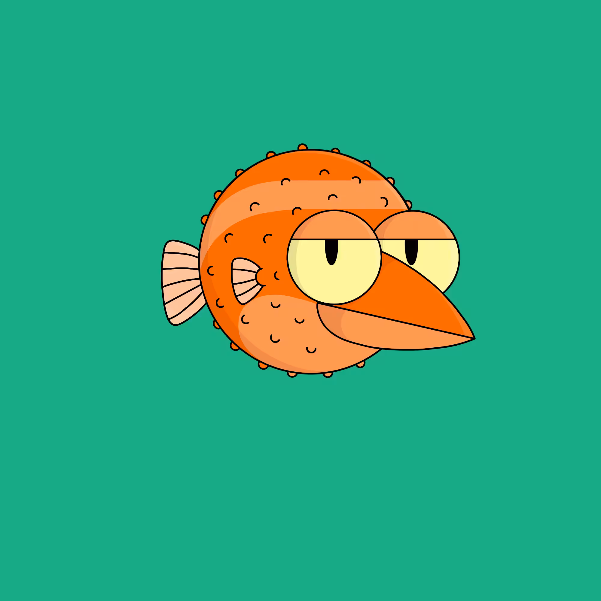 #36 I saw you puffer fish