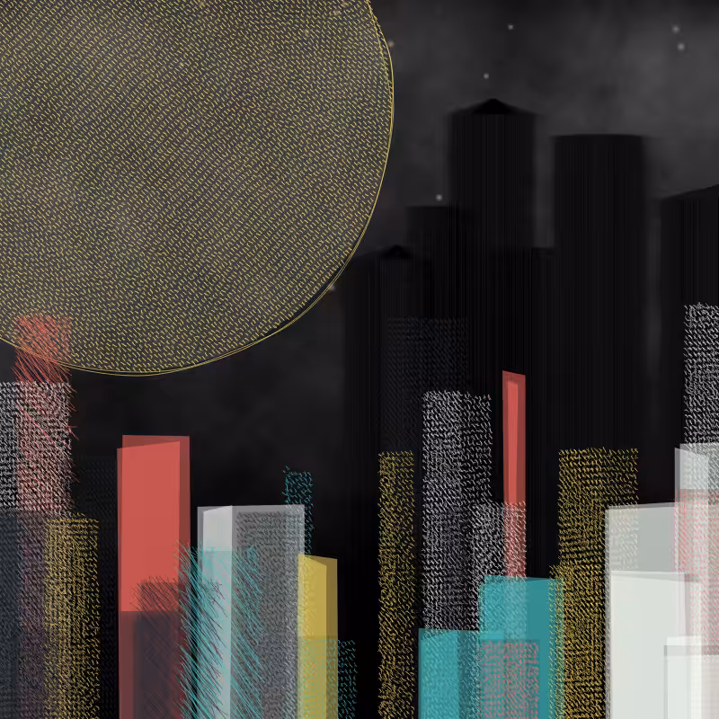 hastily-drawn cityscape sketch #42