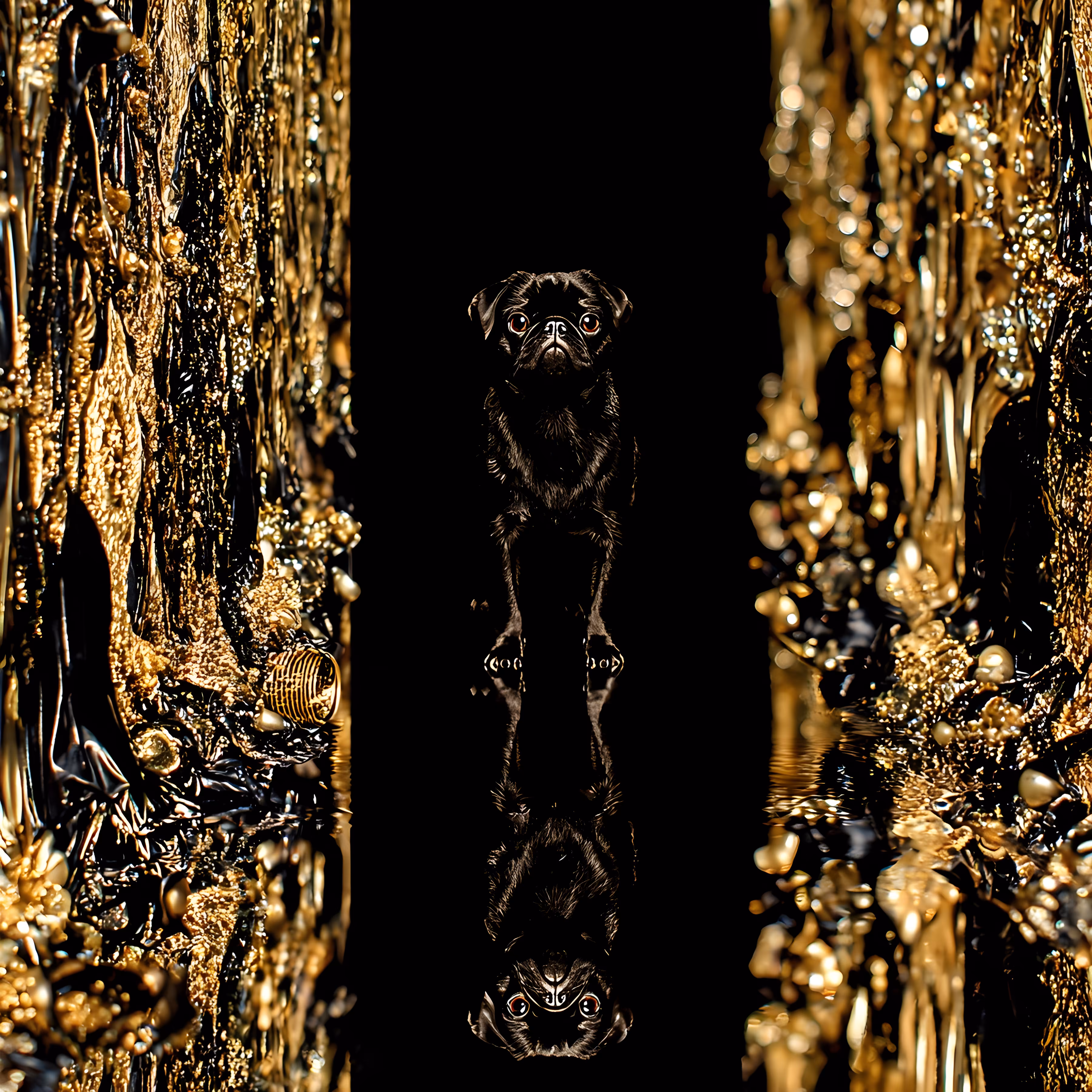 Tsar Peter the Pug in the Amber Room
