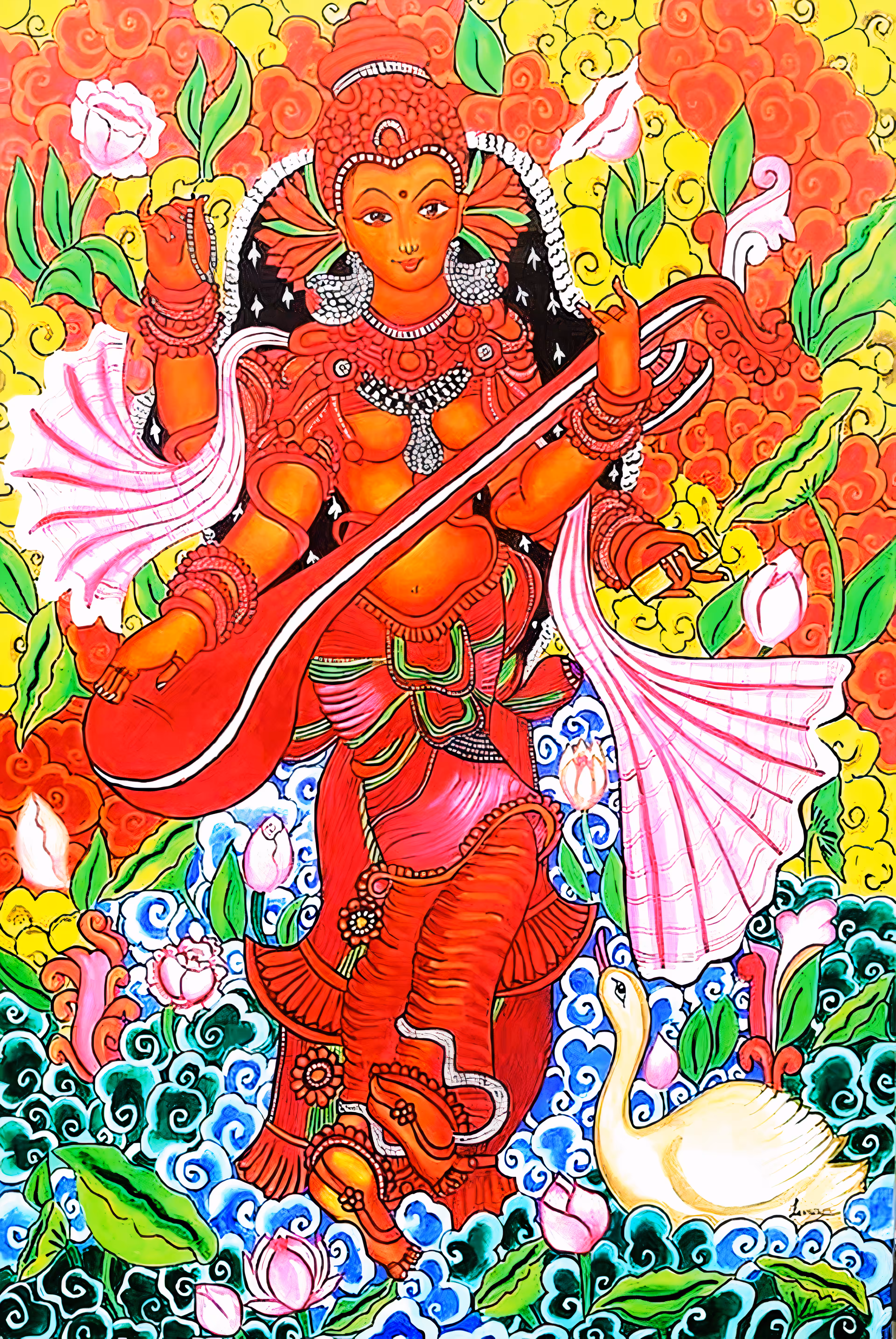 SARASWATI : GODDESS OF KNOWLEDGE 