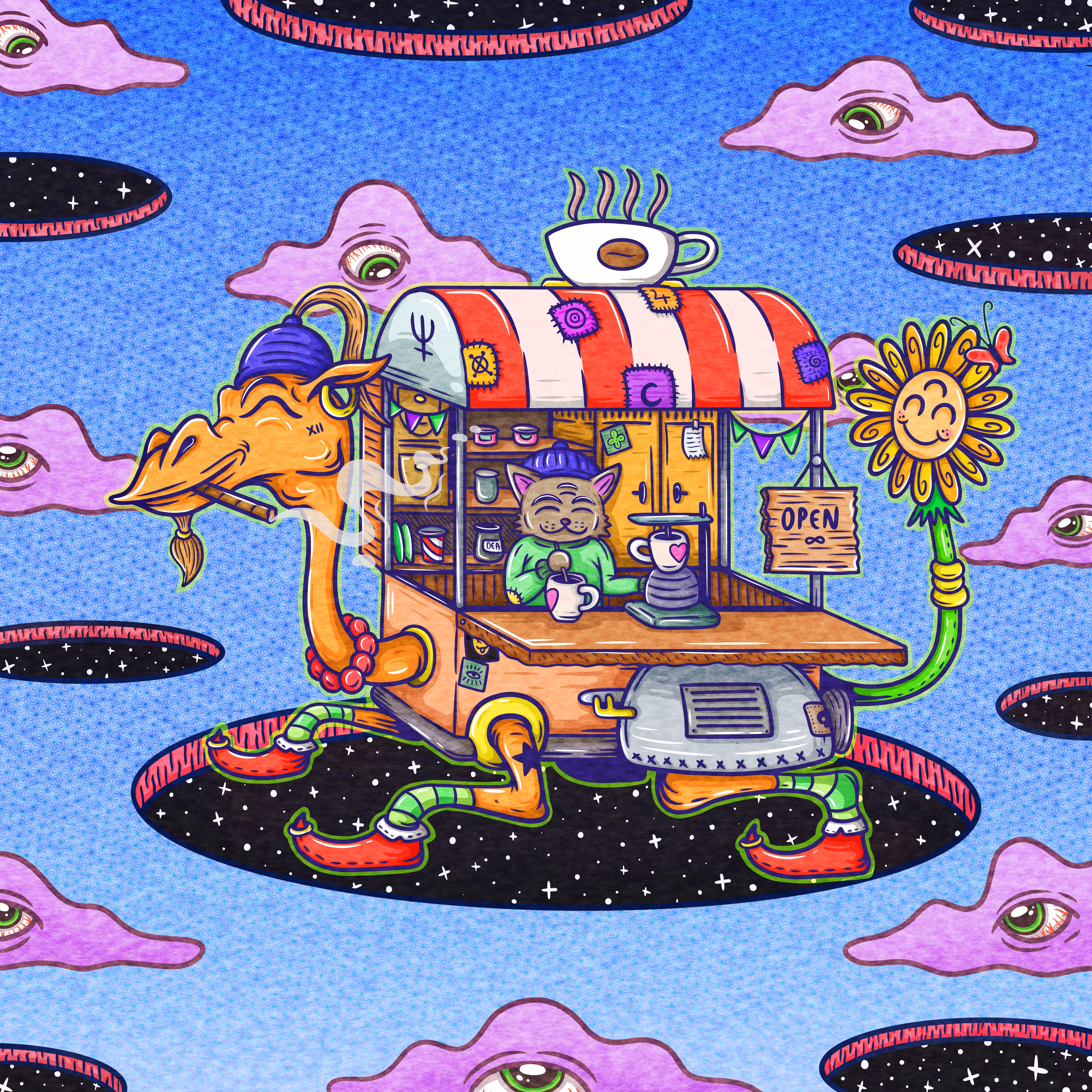 Jehmmorefine Experience: Interstellar Flying Coffee Stand