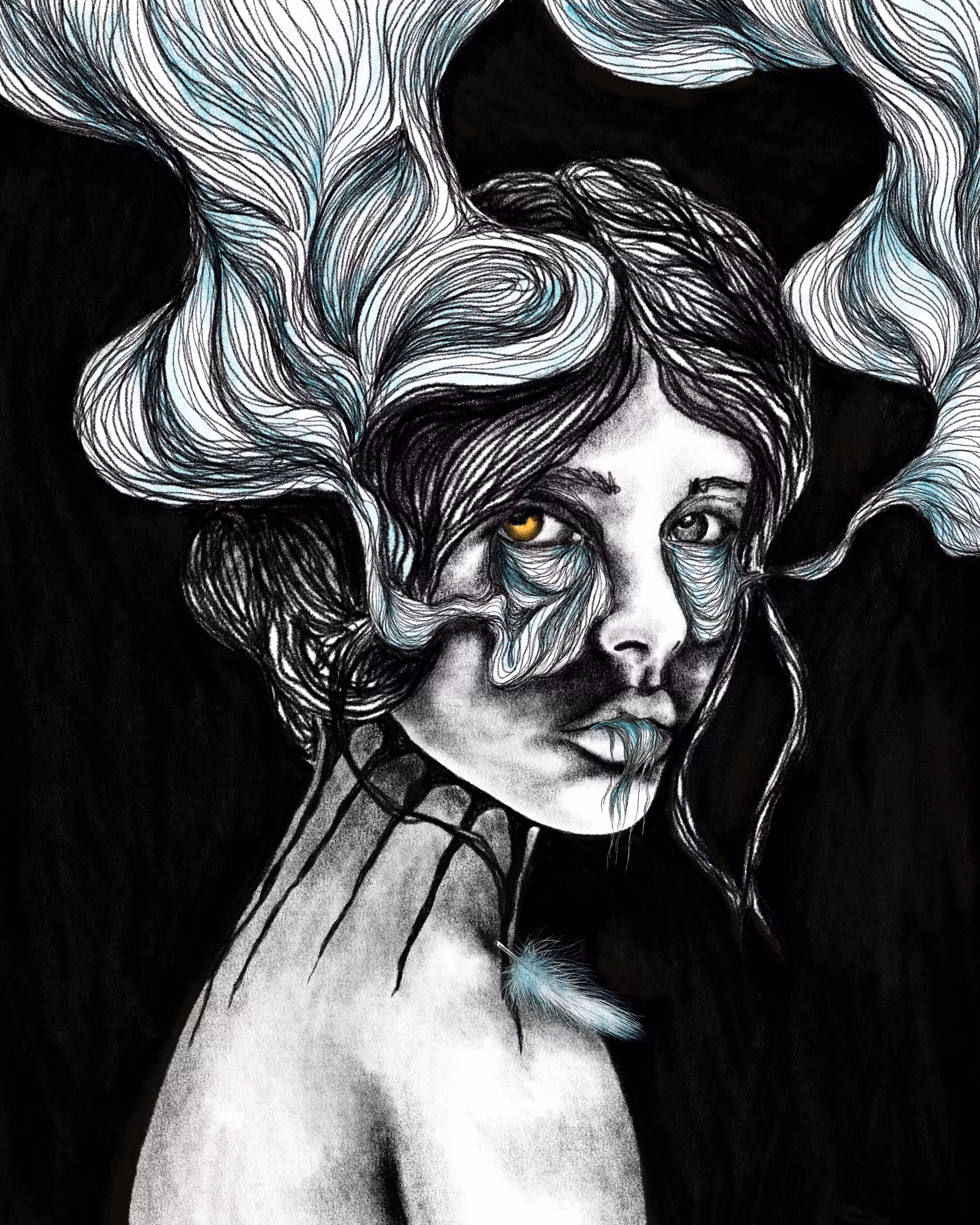 Black water bloom