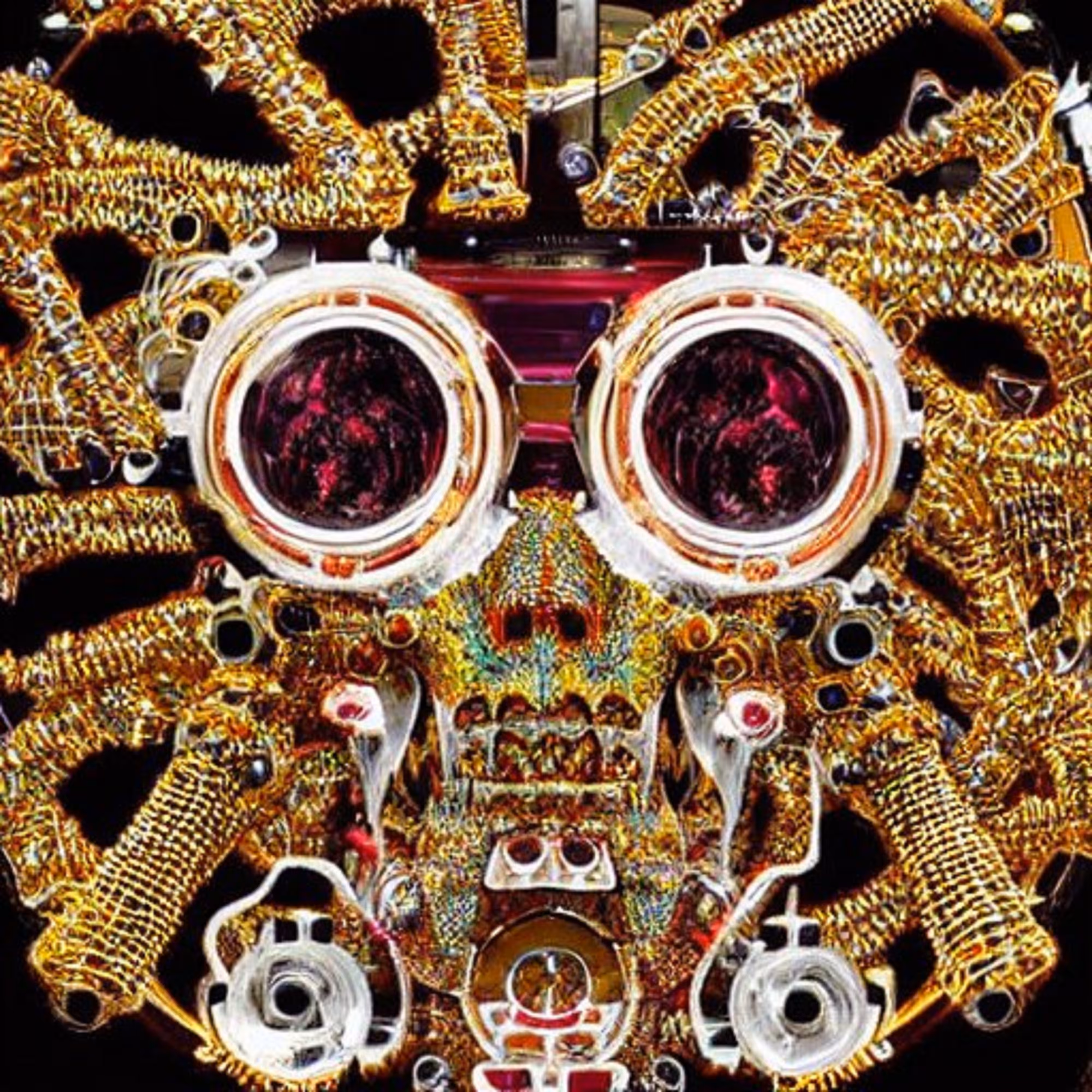 WIRE WRAP GOLD MASK -- ANCIENT[2022]
