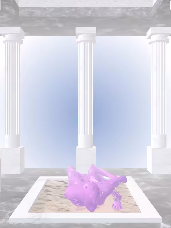 HeavenComputer: The Fading Athletic Glossy Violet Woman #1283