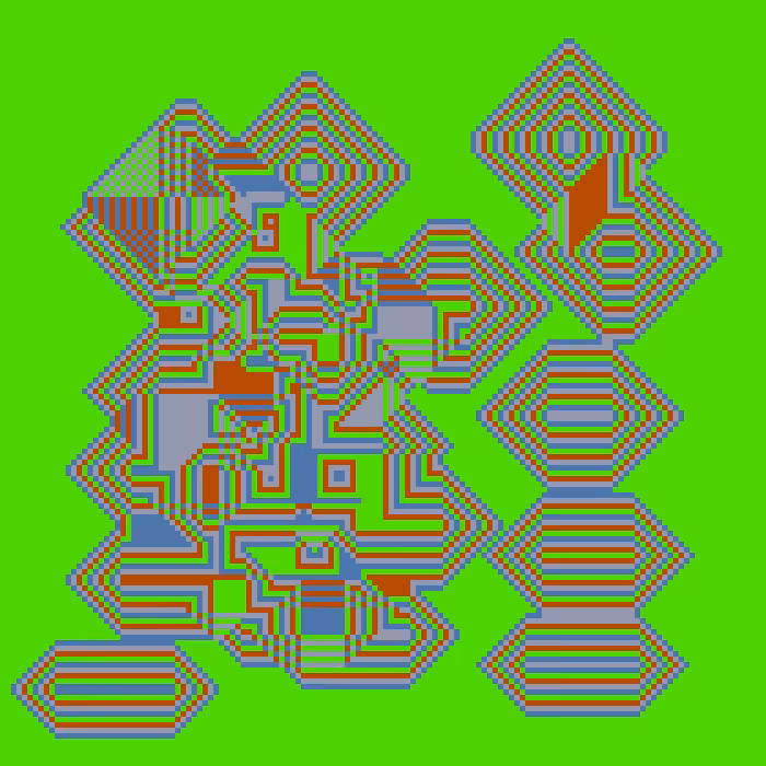 Superimposed Octagonal Pyramids #116